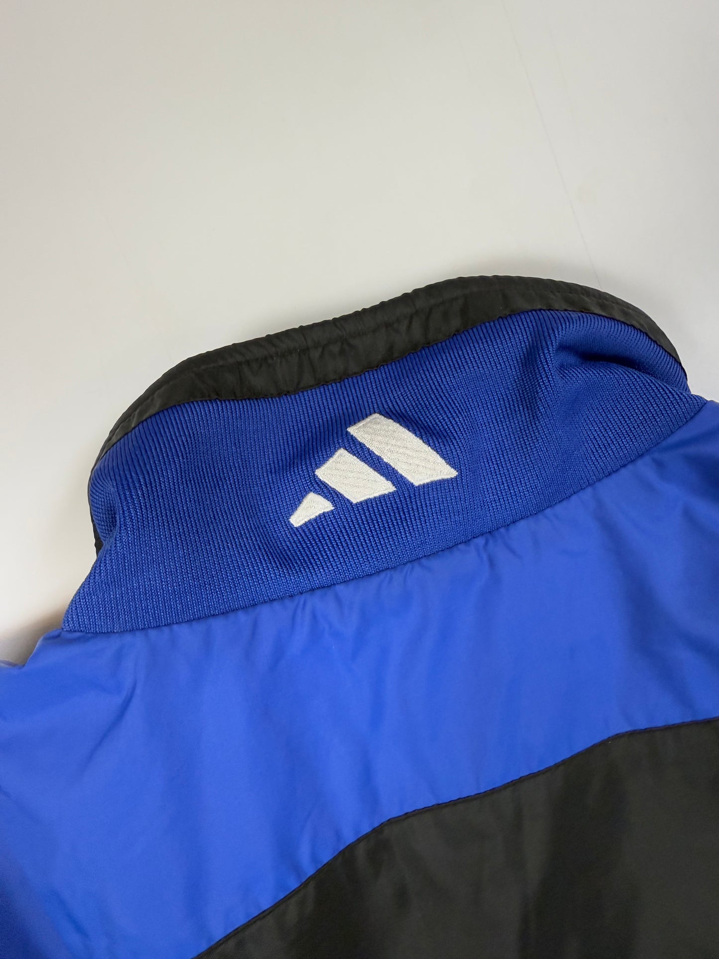 Vintage 90s Adidas colour block track jacket (M)