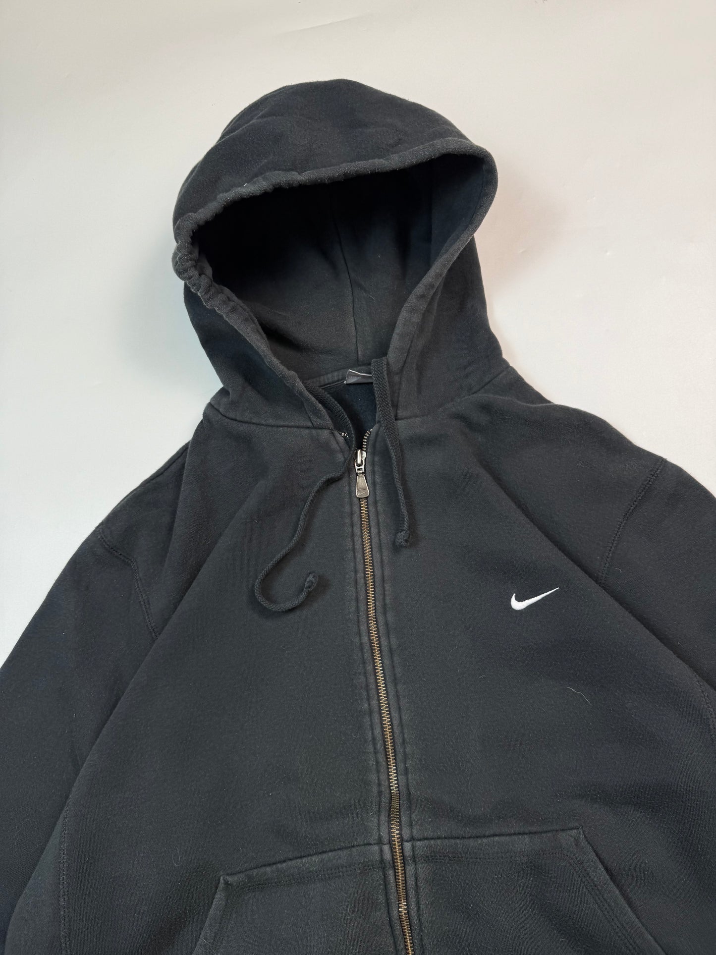 Vintage Nike mini swoosh zip up hoodie (L)