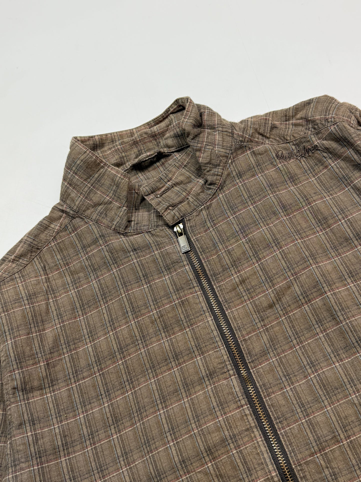 Vintage Quiksilver check harrington jacket (XL)