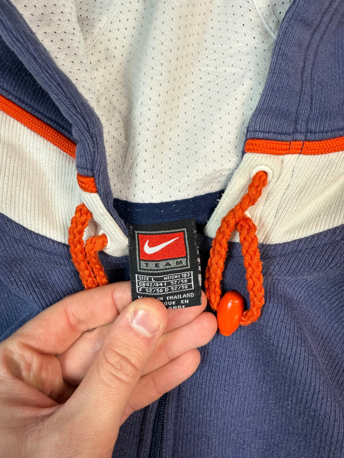 Vintage 90s Nike Basketball quarter zip hoodie (L)