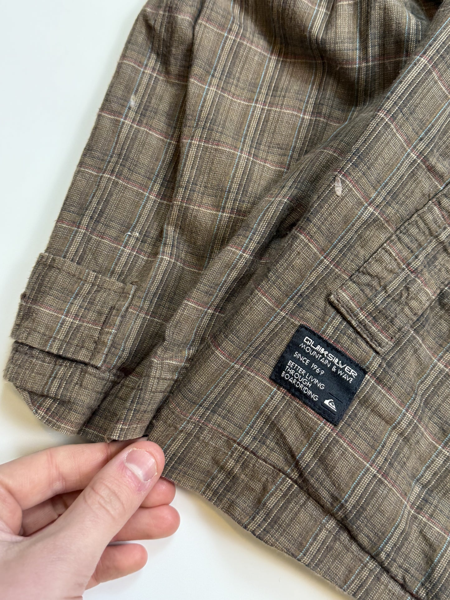 Vintage Quiksilver check harrington jacket (XL)