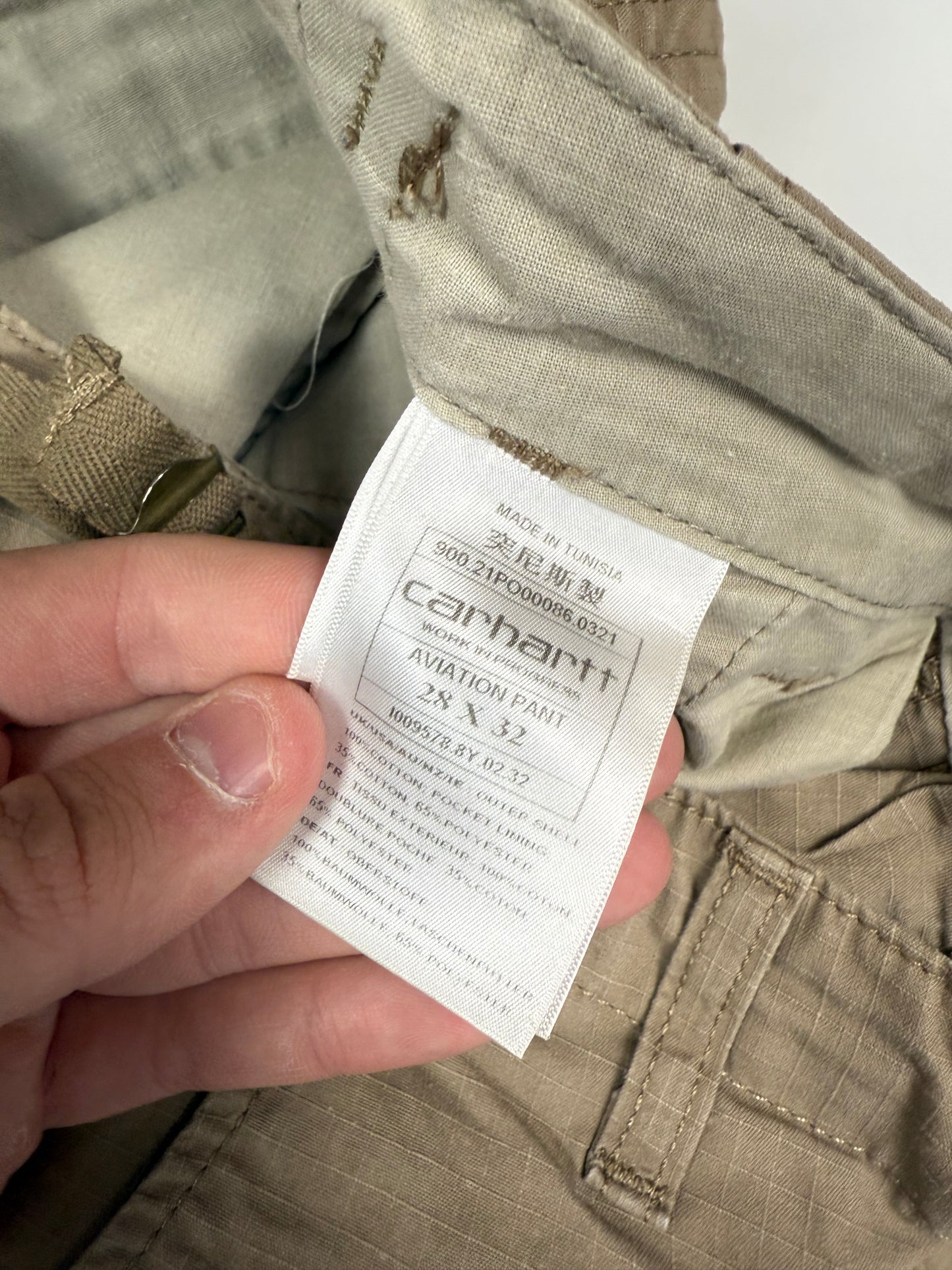 Carhartt aviation ripstop pants (W28)
