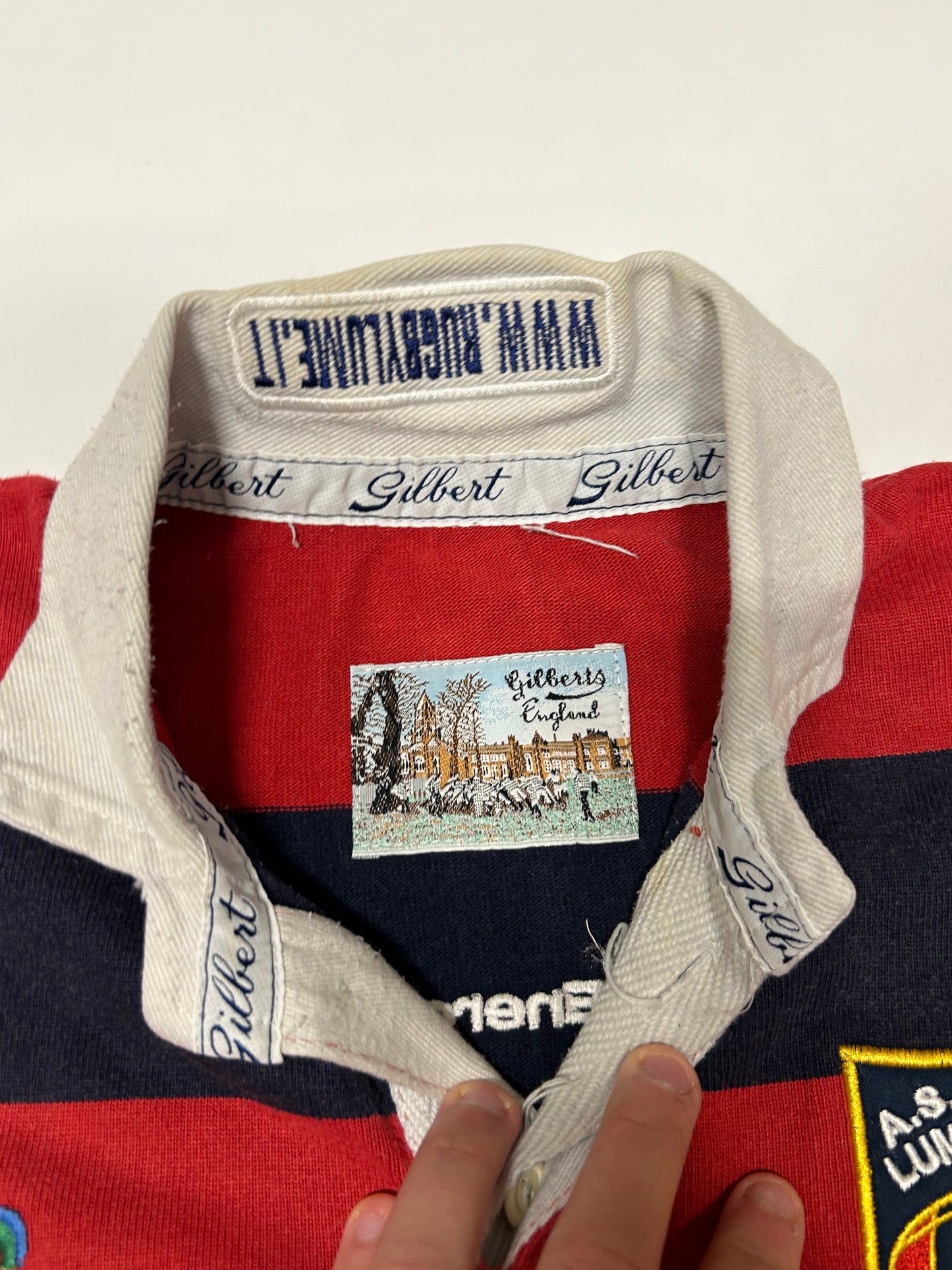 Vintage 90s Gilbert Italian rugby shirt (L)