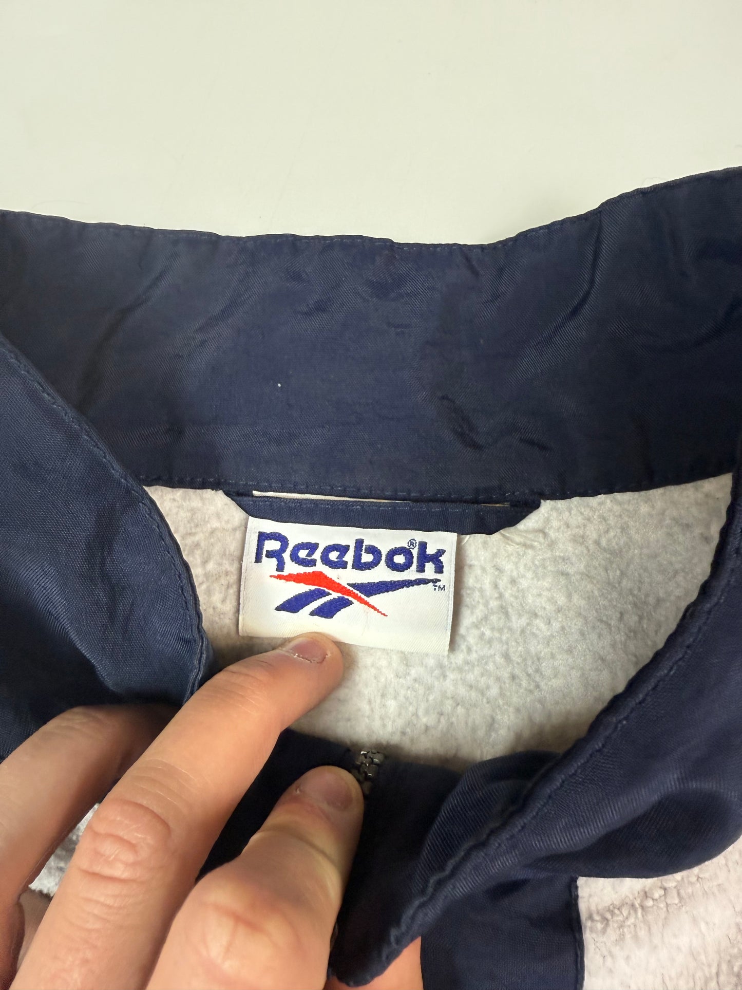 Vintage 90s Reebok quarter zip fleece (XL)