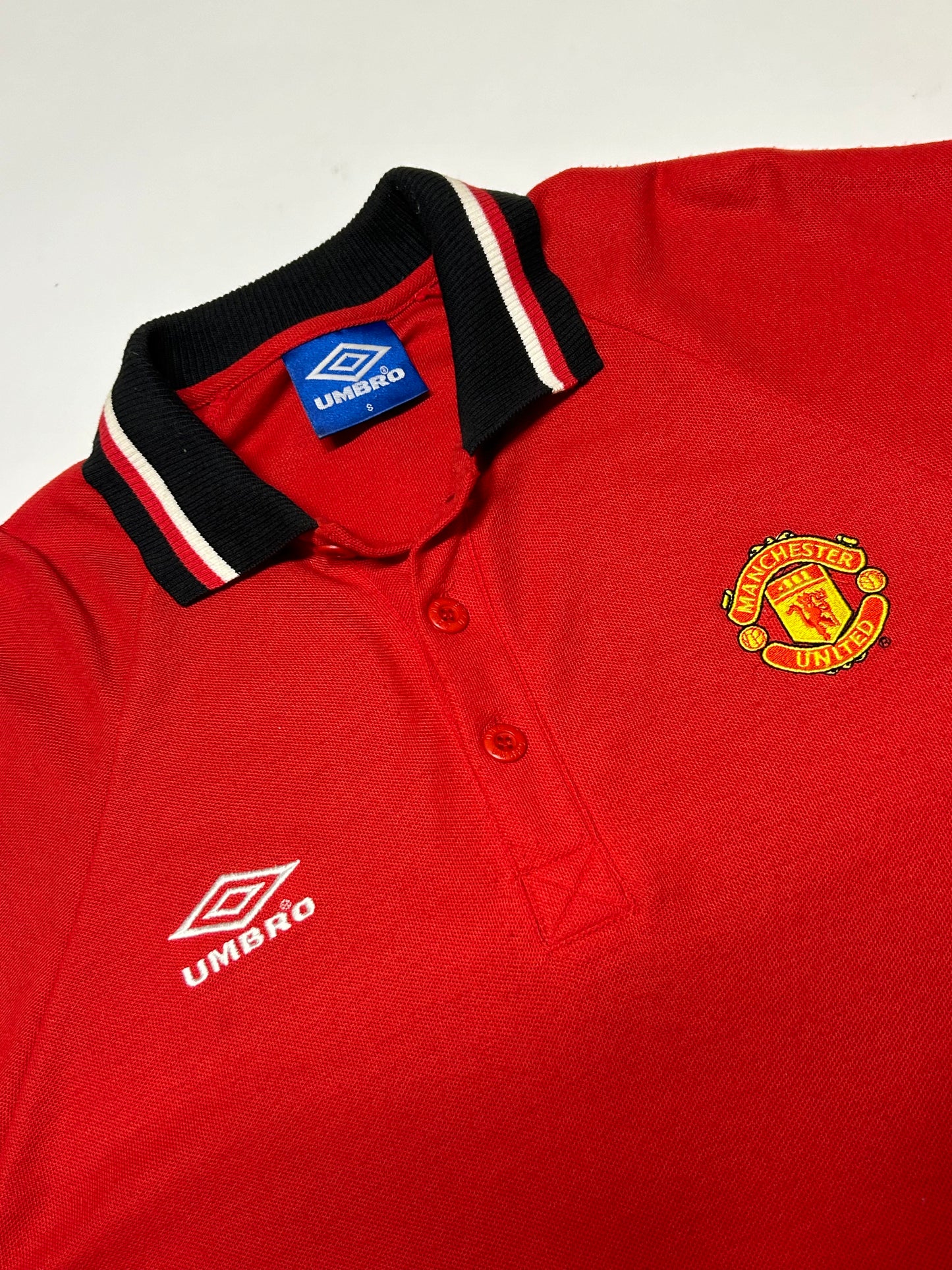 Vintage 90s Manchester United polo shirt (S)