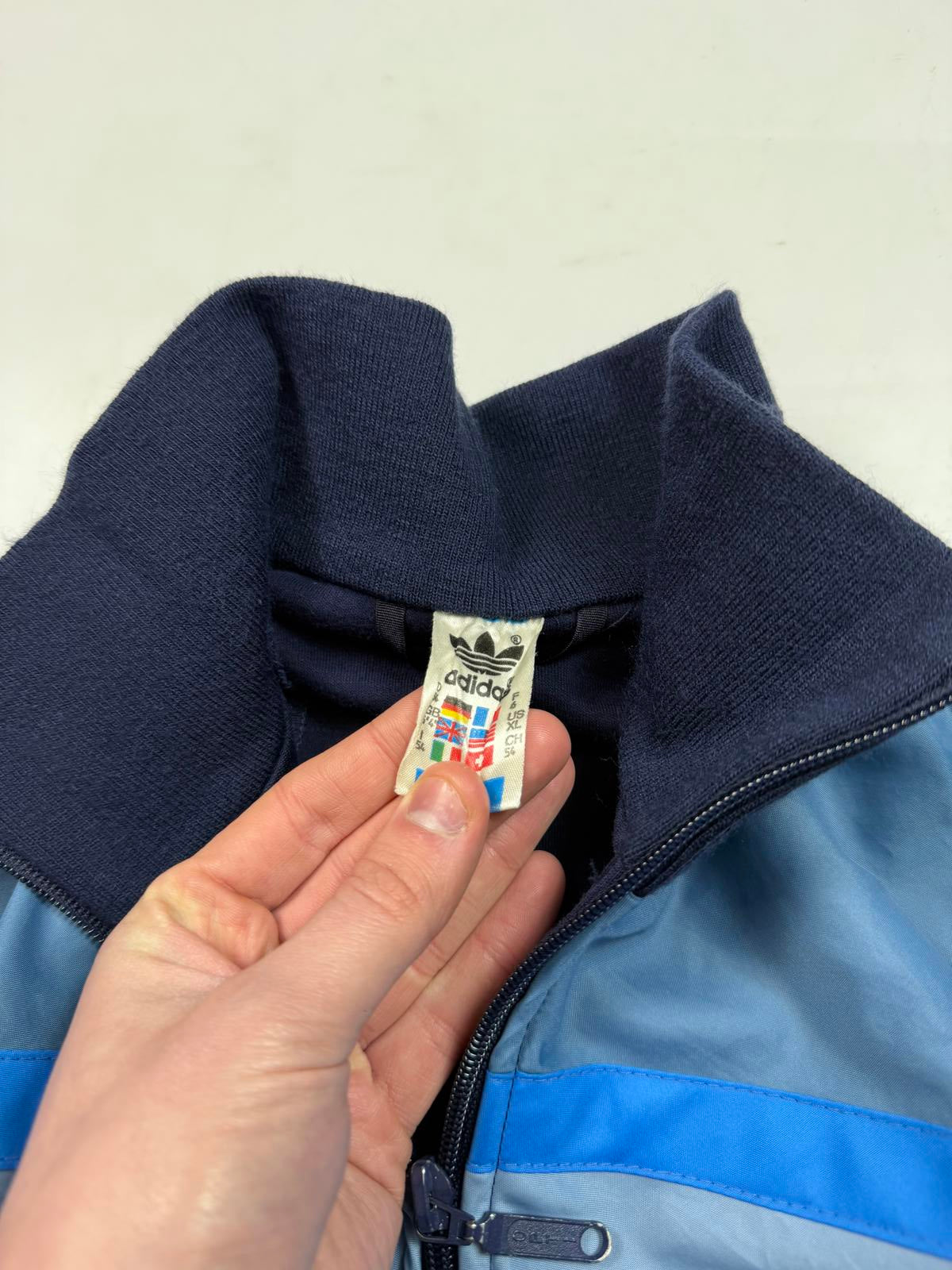 Vintage 80s adidas originals track jacket (XL)