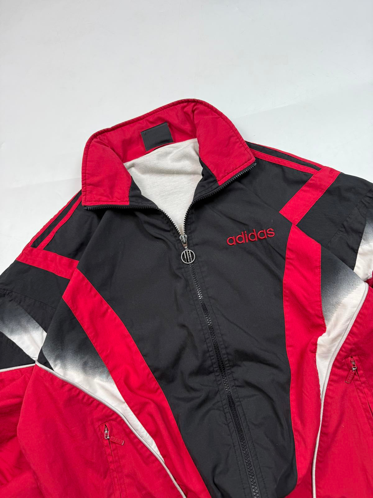 Vintage 90s adidas originals abstract track jacket (L)