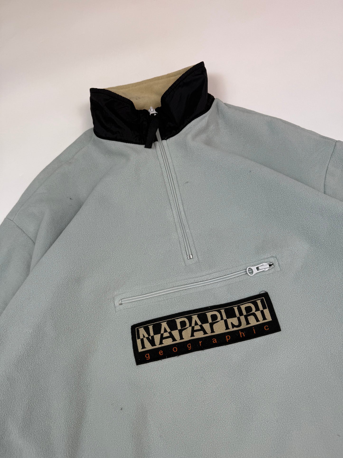 Vintage Napapijri quarter zip fleece (XL)