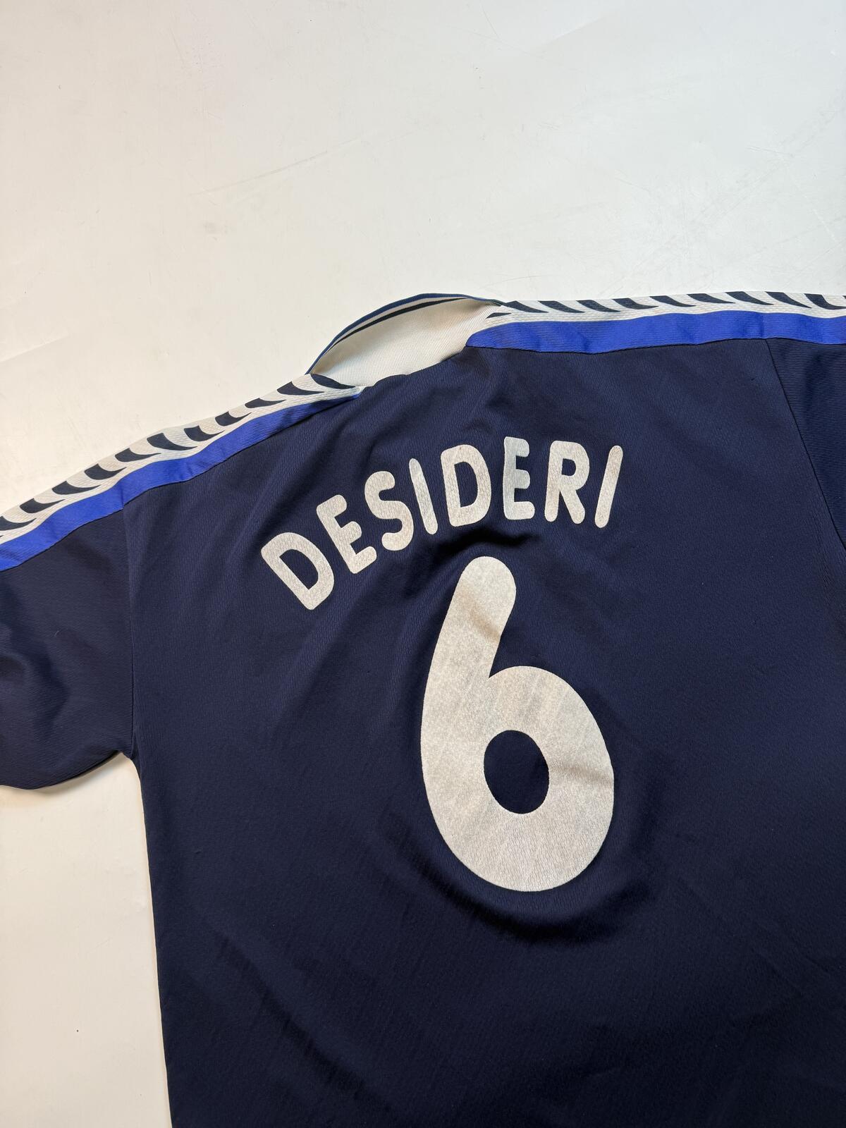 Vintage Rudi Voller 1996 Desideri match worn testimonial football shirt (XL)