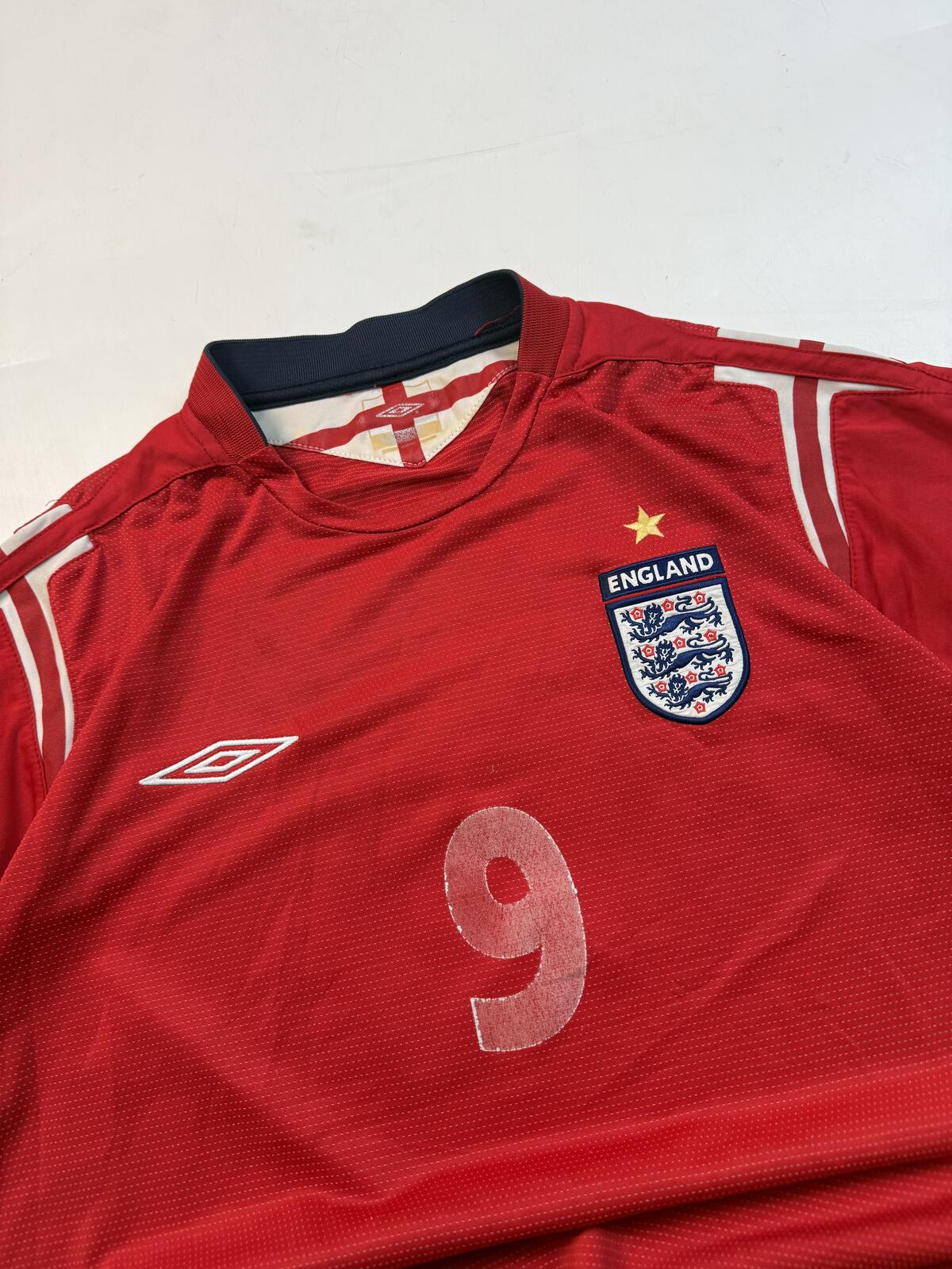 Vintage England 2004-06 Rooney Umbro football shirt (XL)