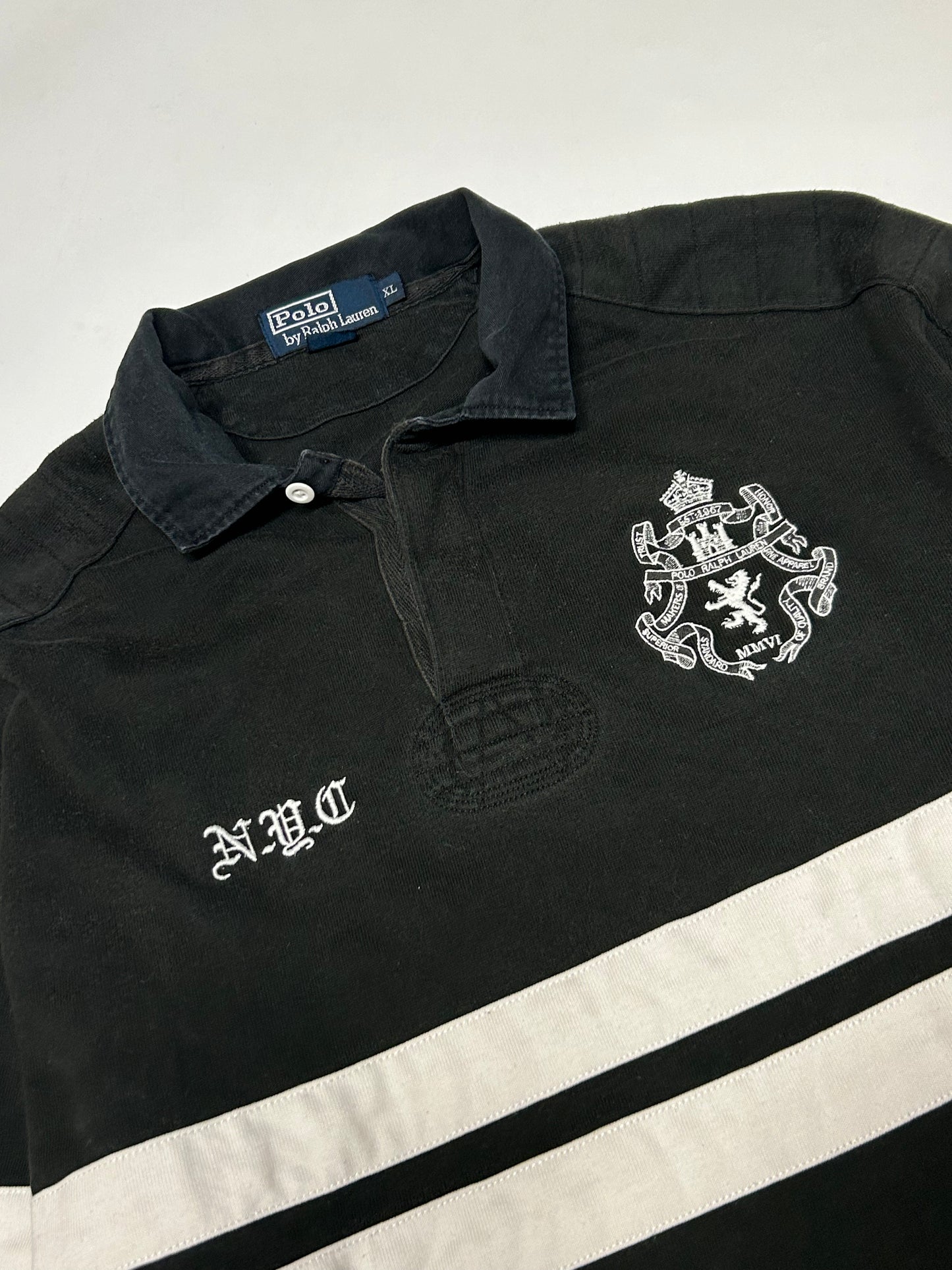 Vintage 90s Ralph Lauren rugby polo shirt (XL)