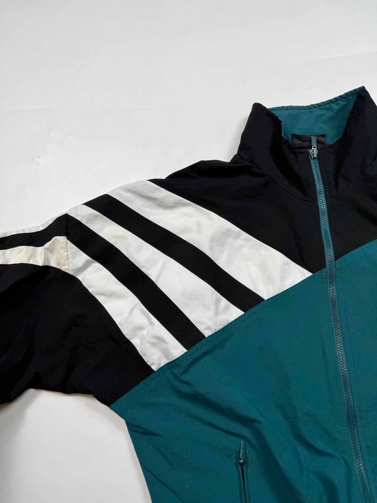 Vintage 90s adidas originals colour block track top (L)