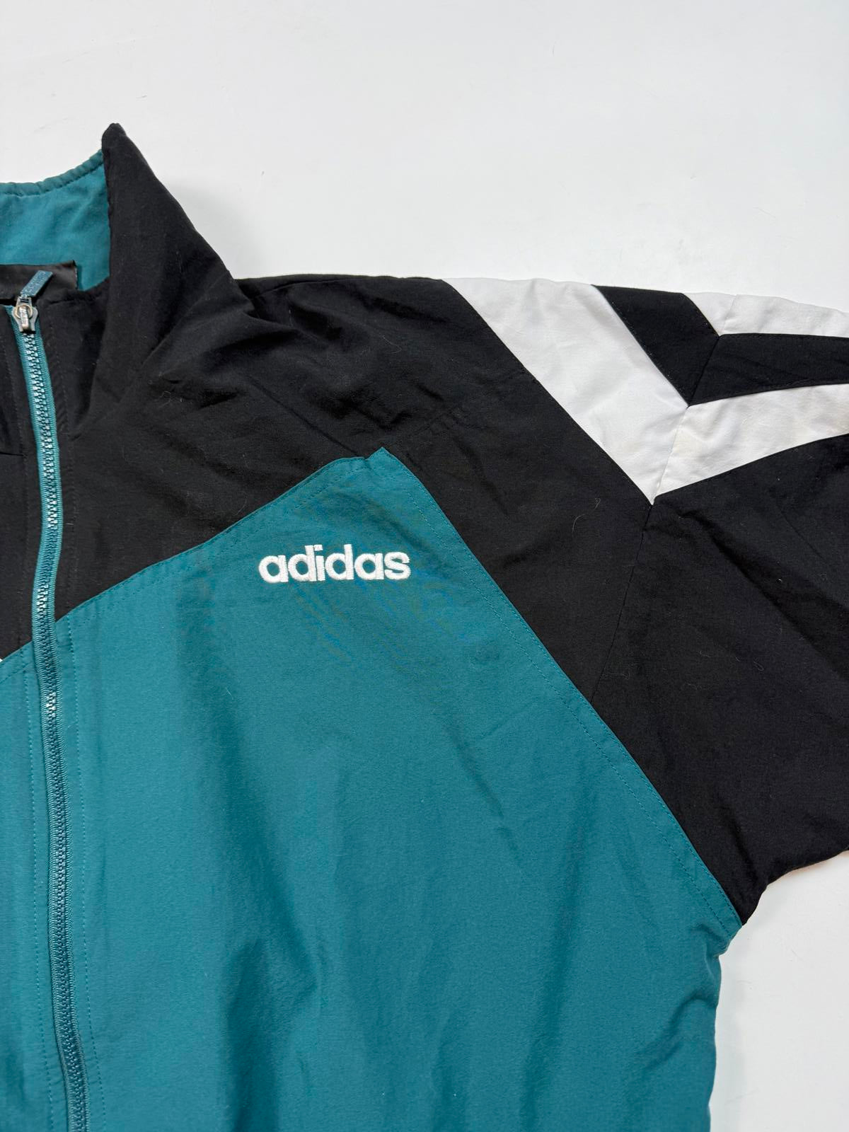 Vintage 90s adidas originals colour block track top (L)