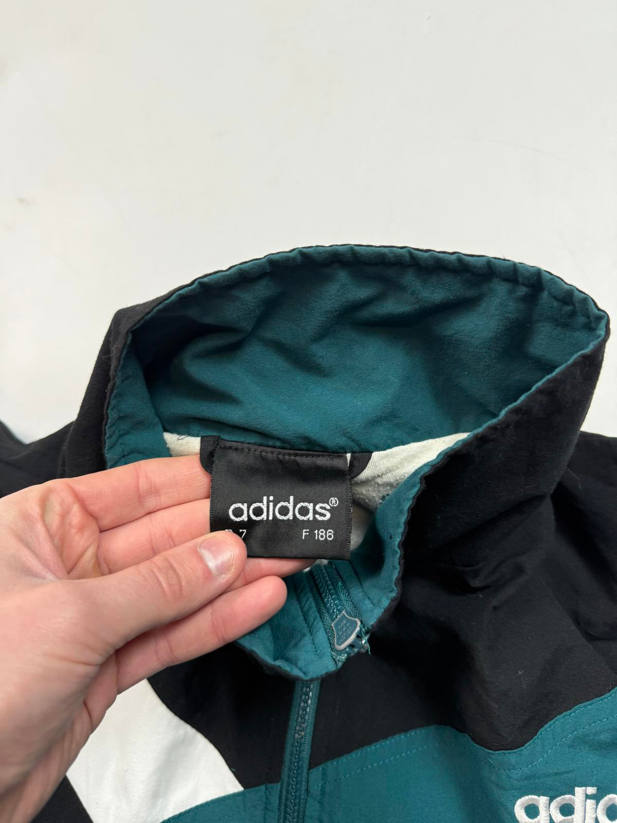 Vintage 90s adidas originals colour block track top (L)