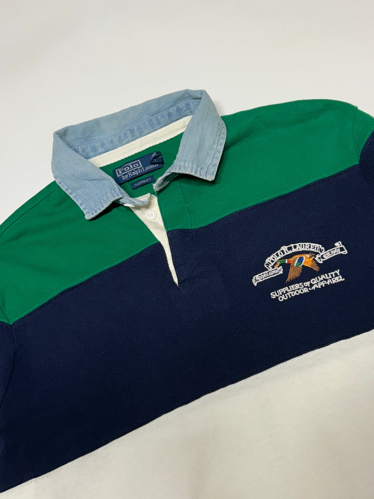 Ralph Lauren striped rugby polo shirt (M)