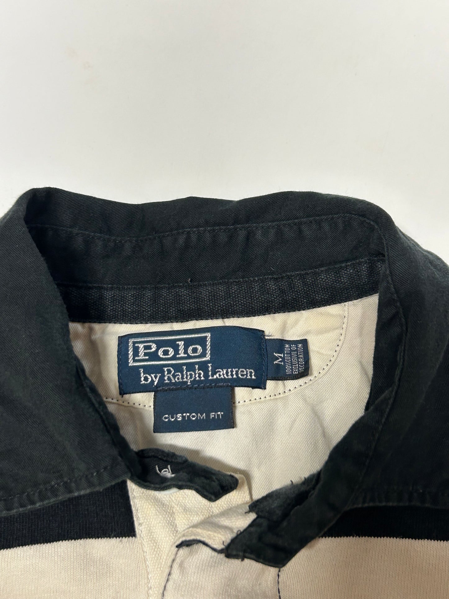 Vintage Ralph Lauren striped rugby polo shirt (M)
