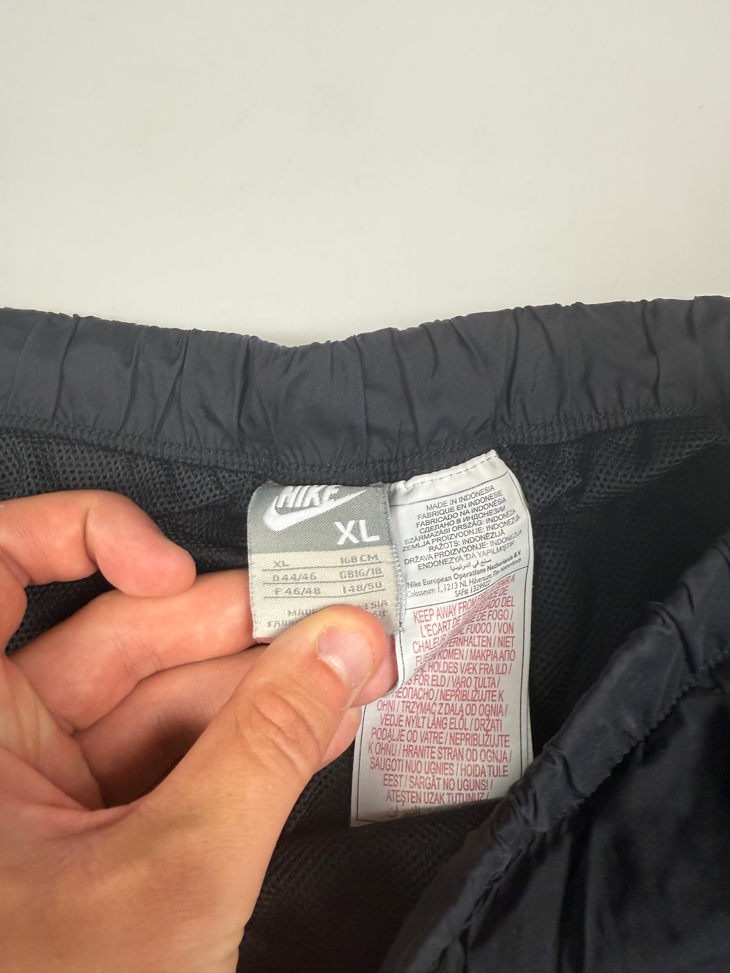 Vintage Nike baggy side stripe track pants (XL)