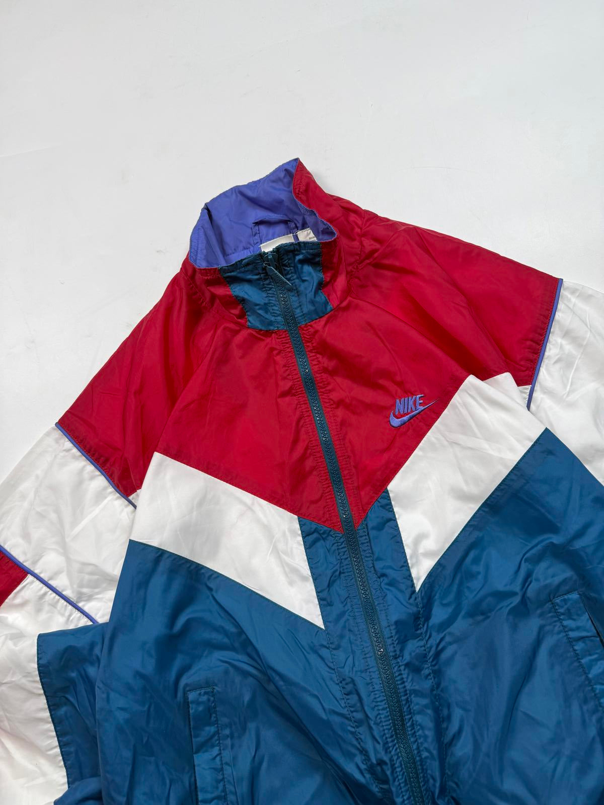 Vintage 90s Nike colour block track jacket (S)