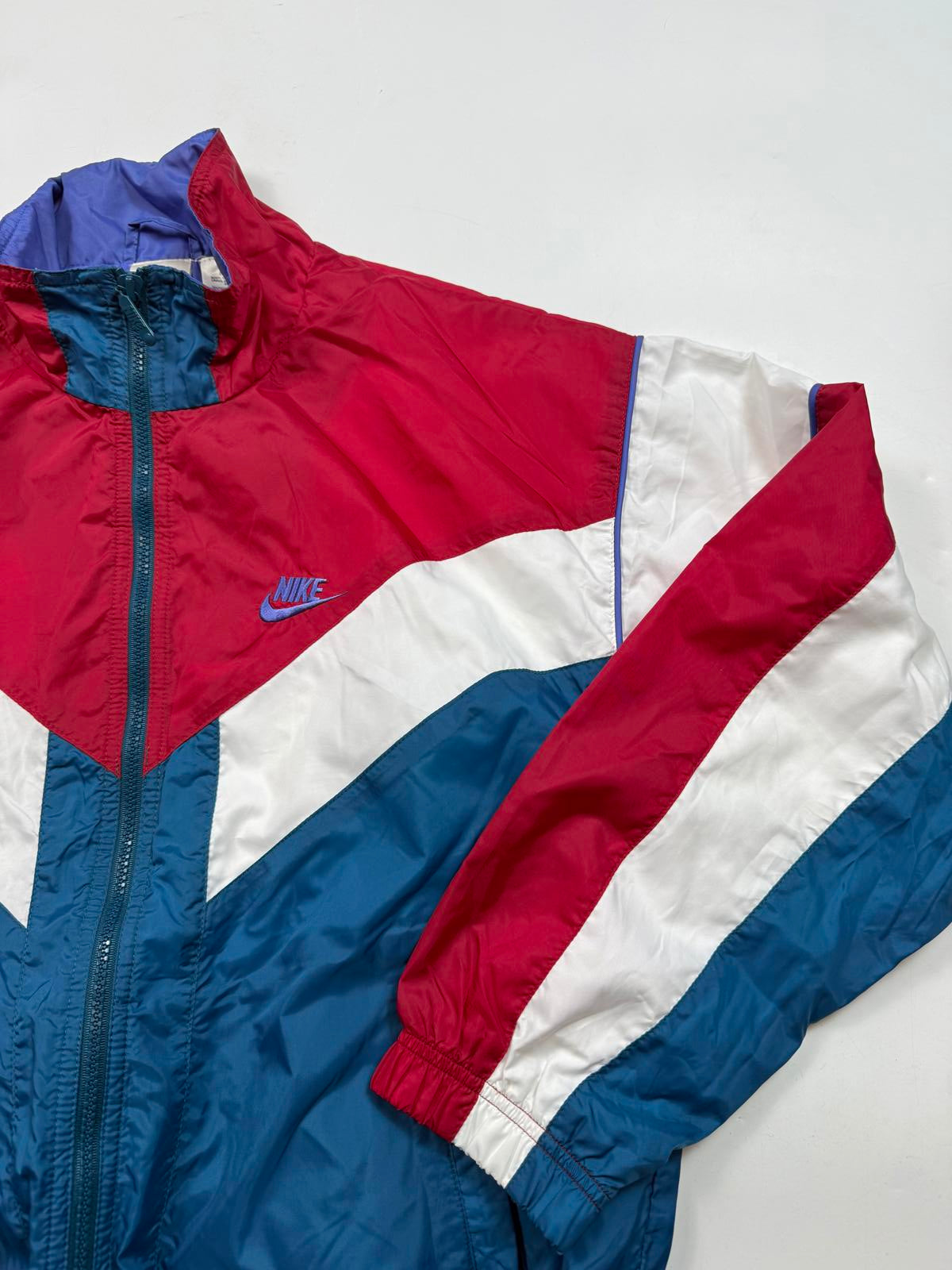 Vintage 90s Nike colour block track jacket (S)