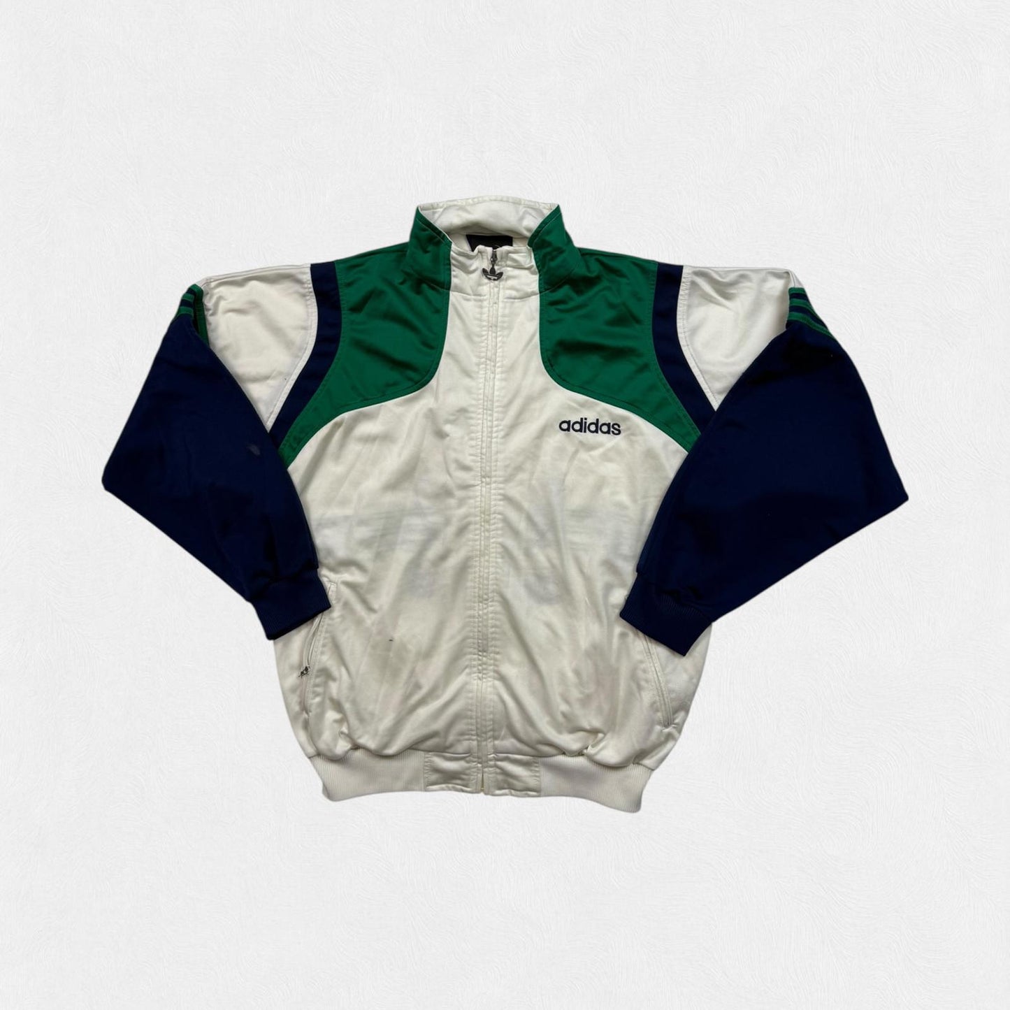 Vintage 90s adidas originals colour block track jacket (L)