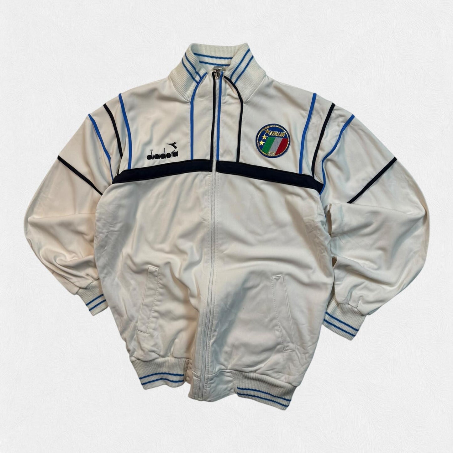 Vintage Italy 1986 Diadora football track jacket (M)