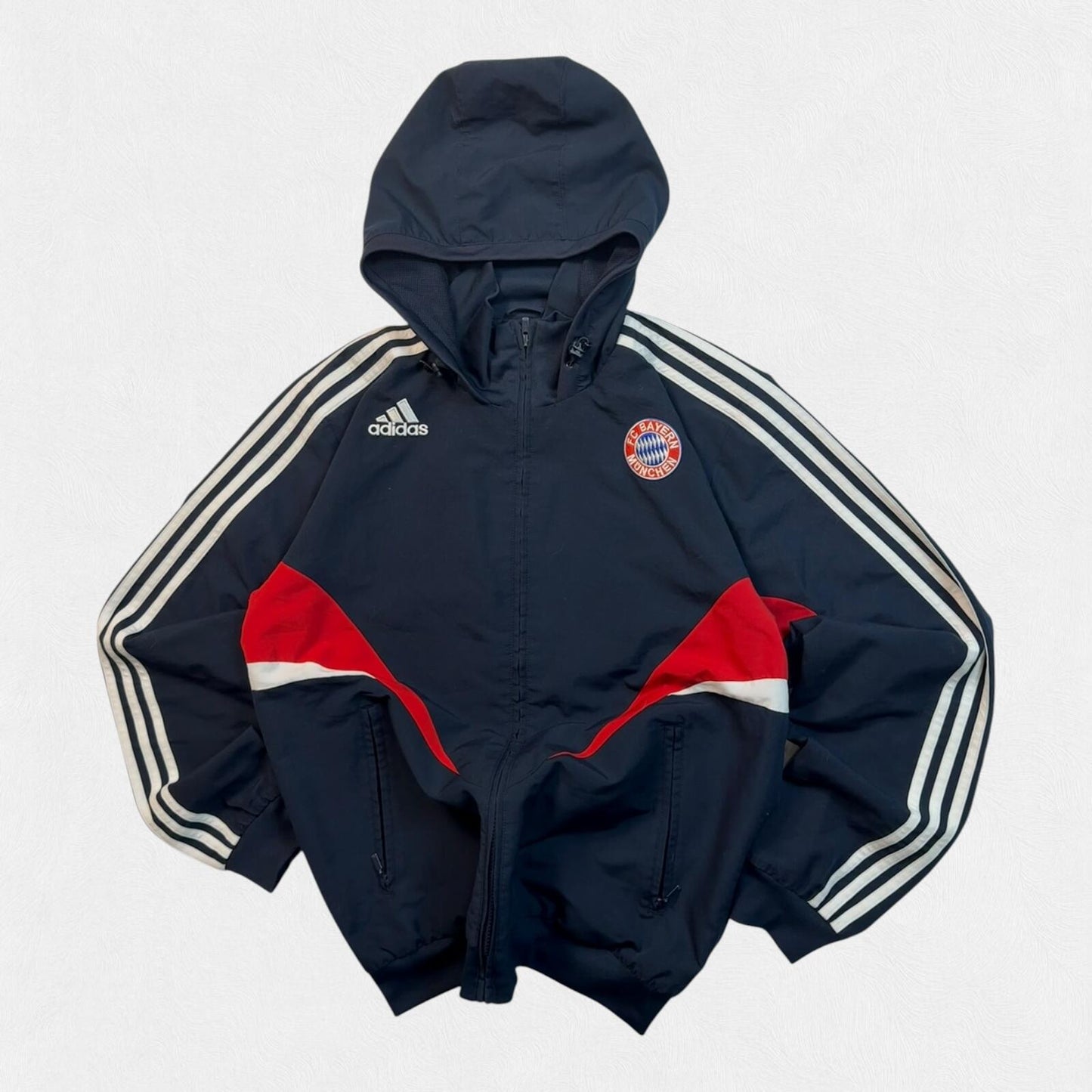 Vintage Bayern Munich 2007/08 Adidas hooded track jacket (L)