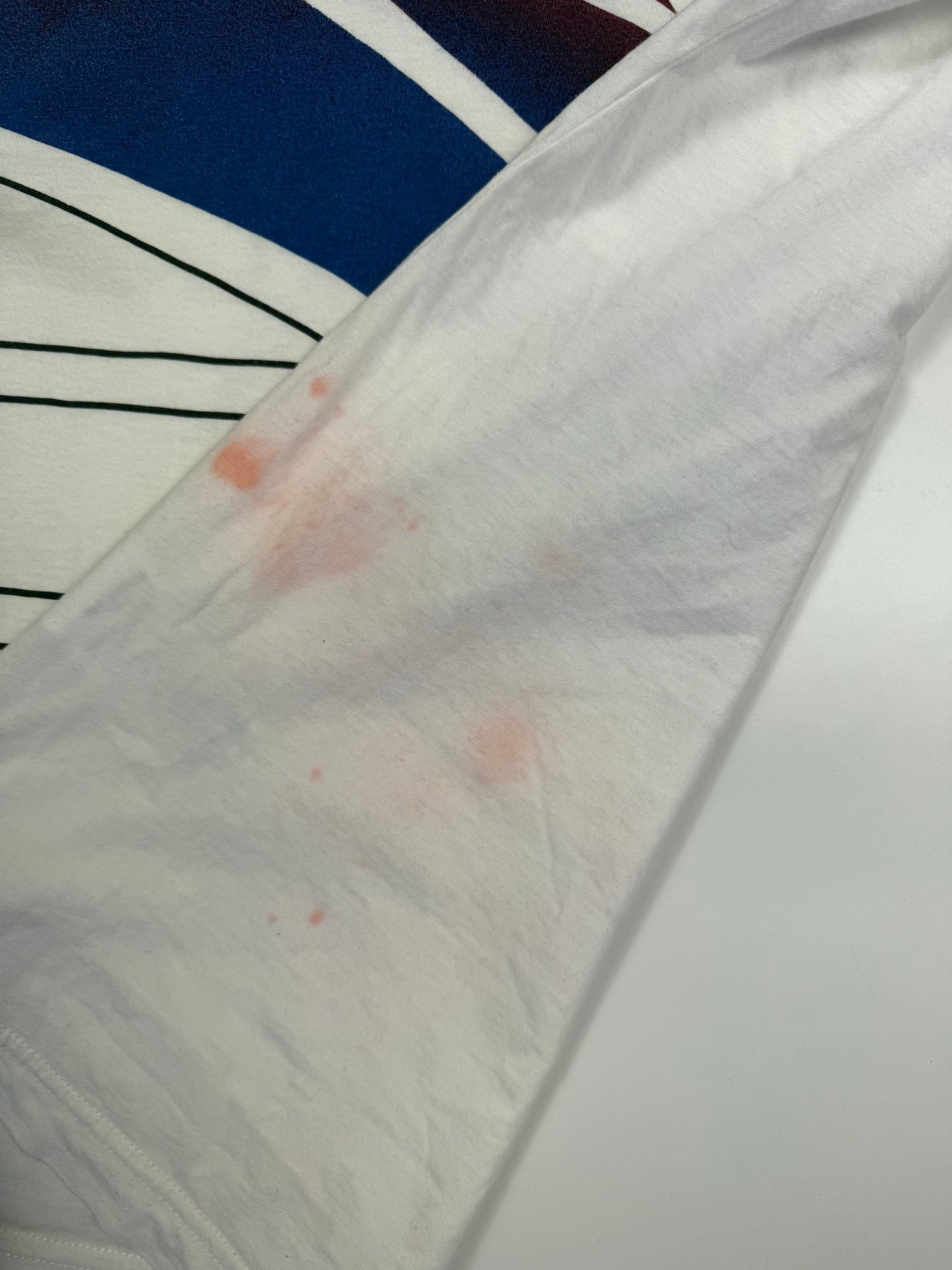 Vintage 90s Adidas originals patterned polo shirt (L)