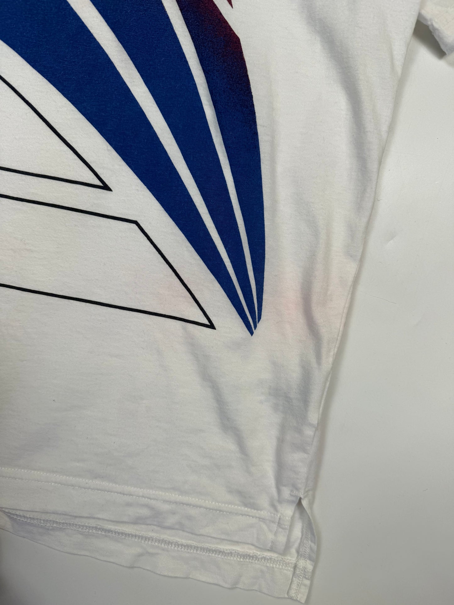 Vintage 90s Adidas originals patterned polo shirt (L)