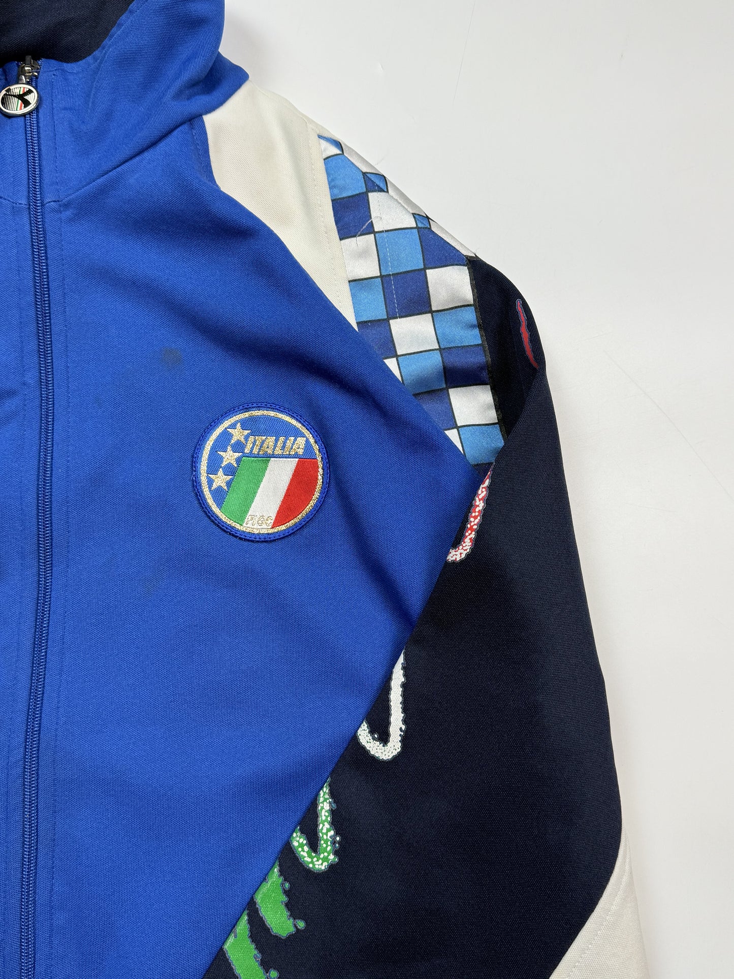 Vintage Italy 1990-92 Diadora football track jacket (L)