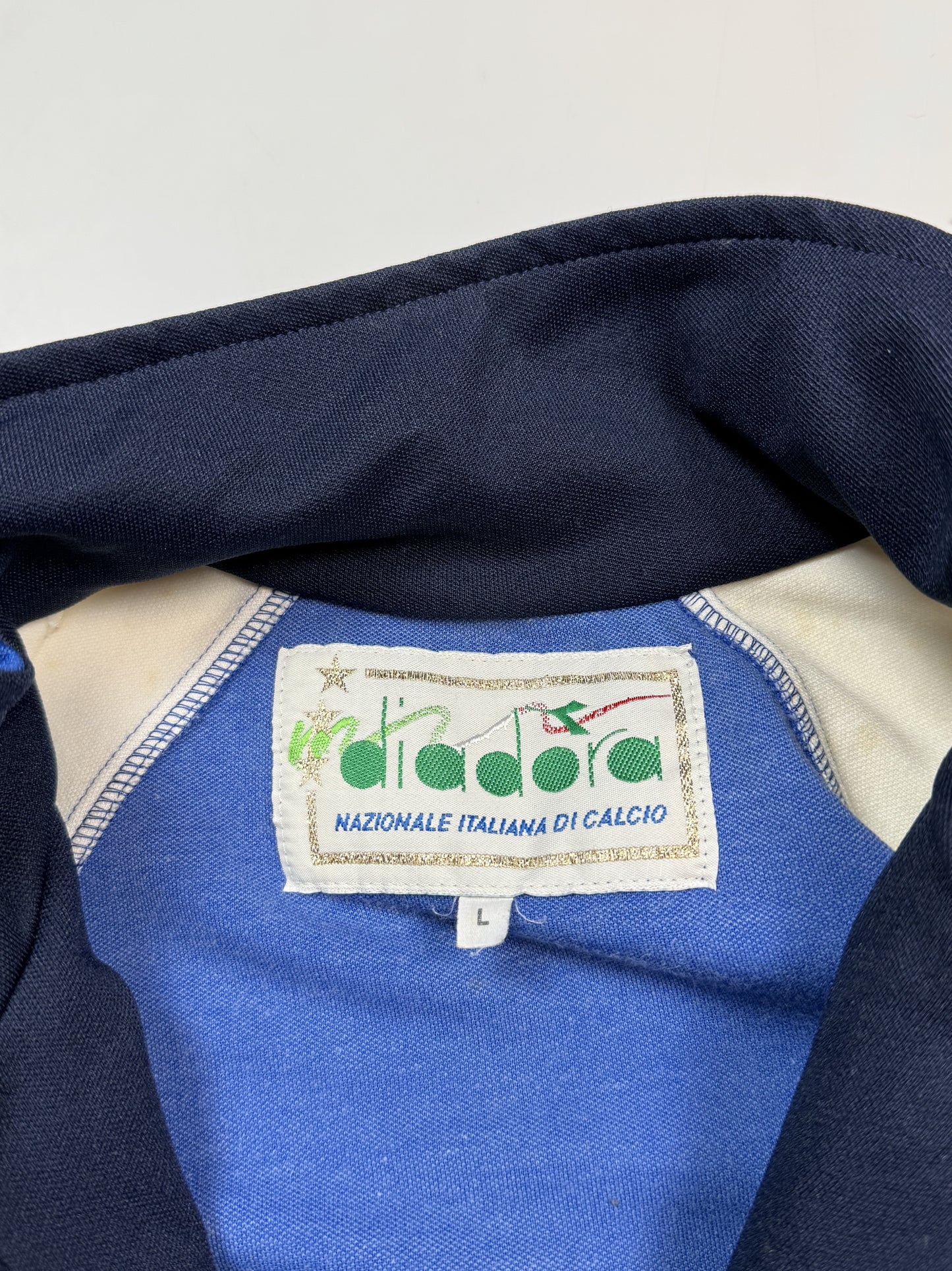 Vintage Italy 1990-92 Diadora football track jacket (L)