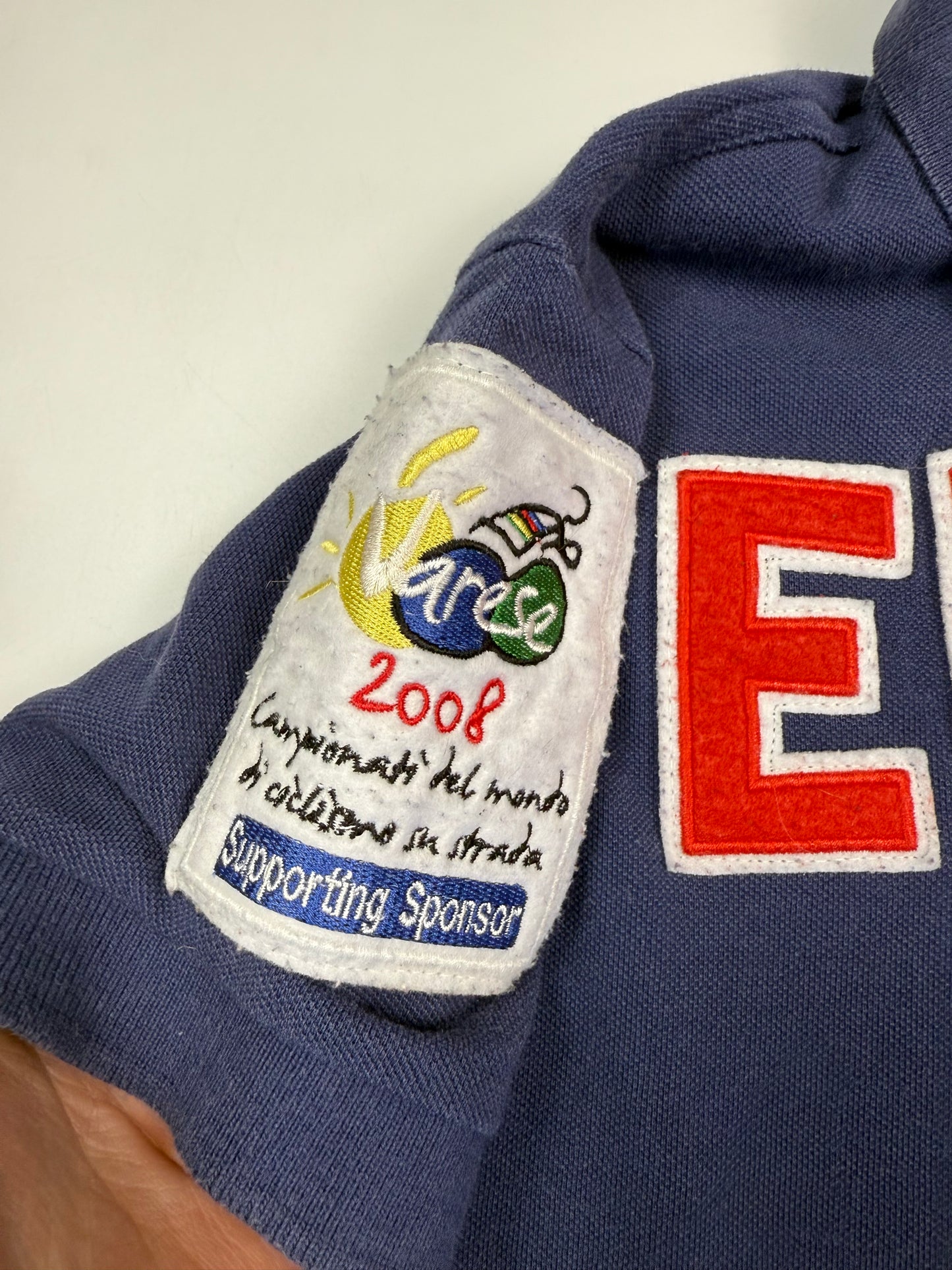 Vintage Kappa Elmec spell out polo shirt (S)