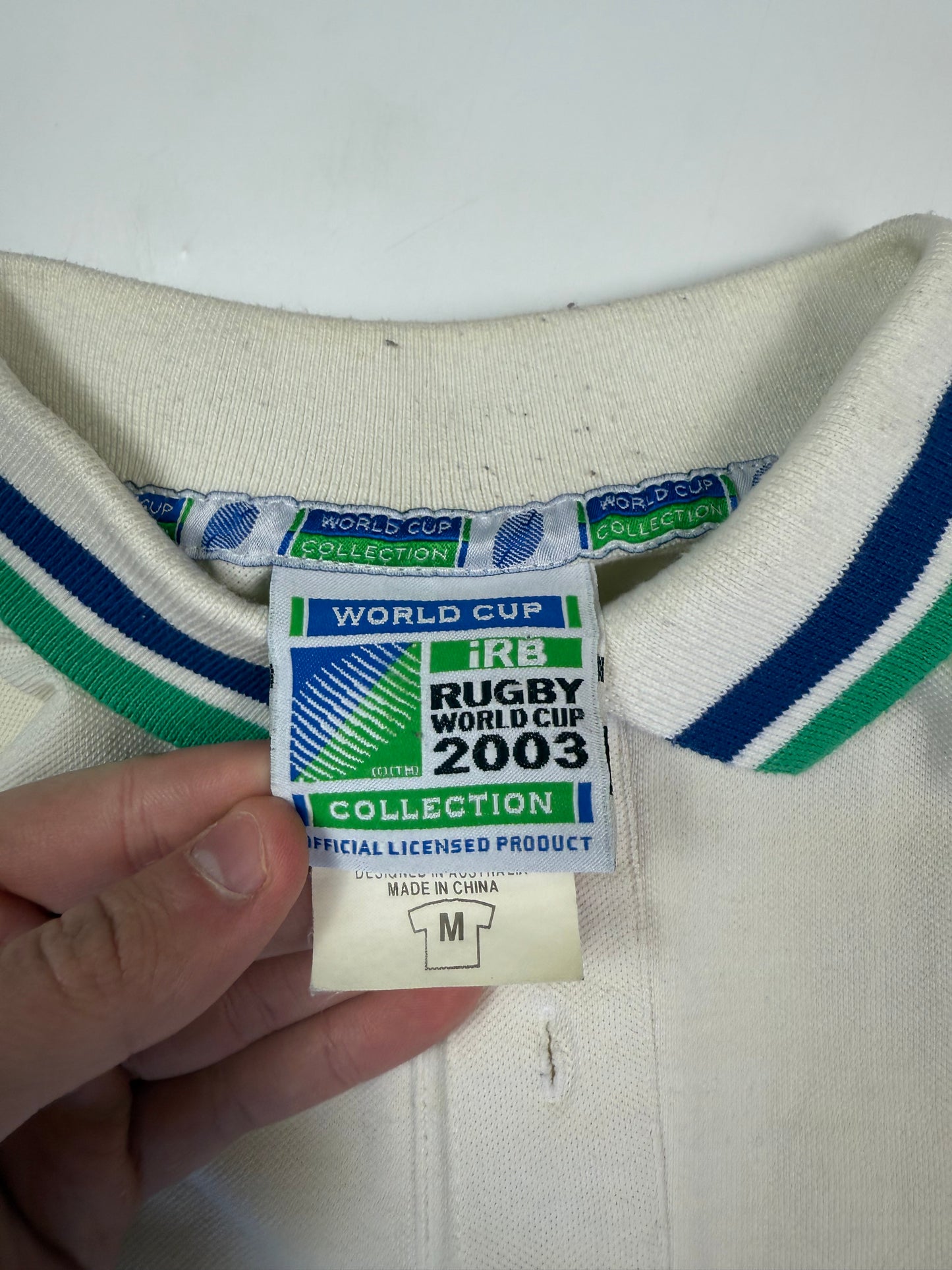 Vintage Australia rugby world cup 2003 polo shirt (M)