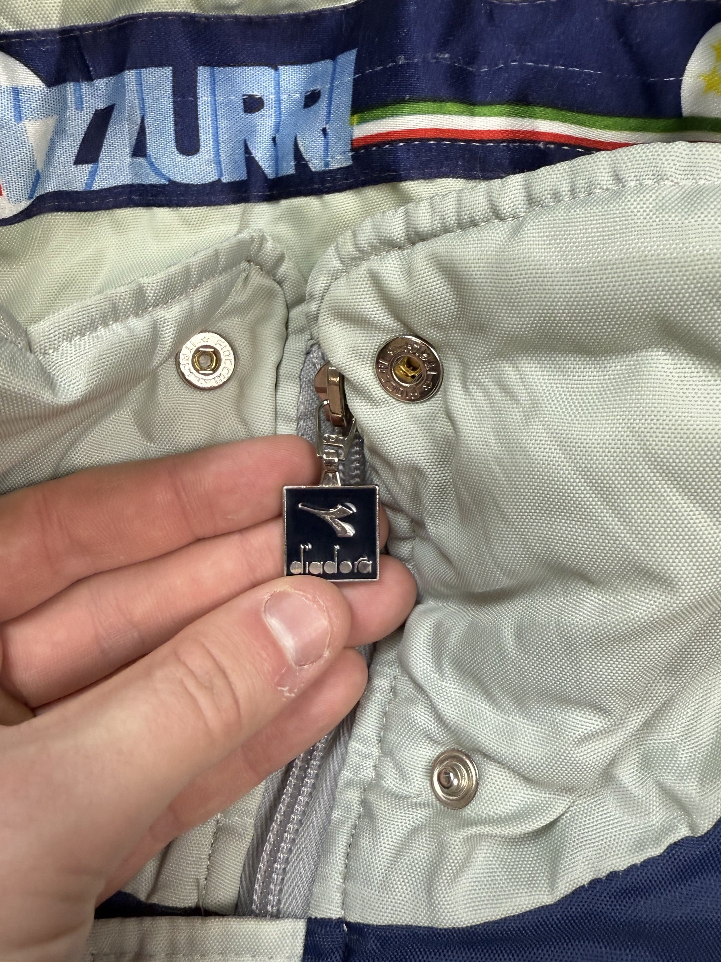 Vintage Italy 1986 Diadora football jacket (L)