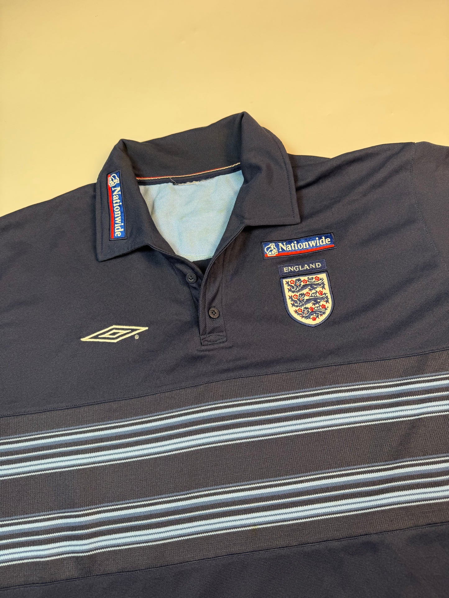 Vintage England 2000/01 Umbro training polo shirt (XL)