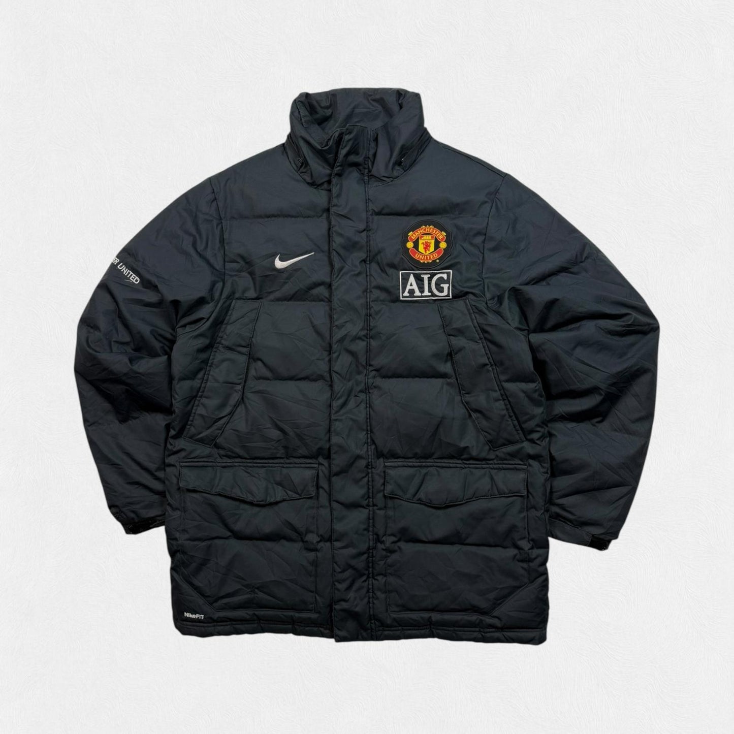 Vintage Manchester United 2008/09 Nike football puffer jacket (S)