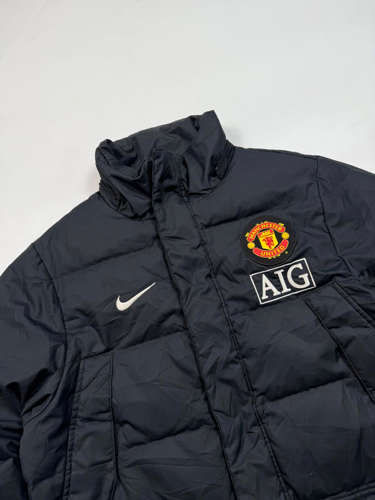 Vintage Manchester United 2008/09 Nike football puffer jacket (S)