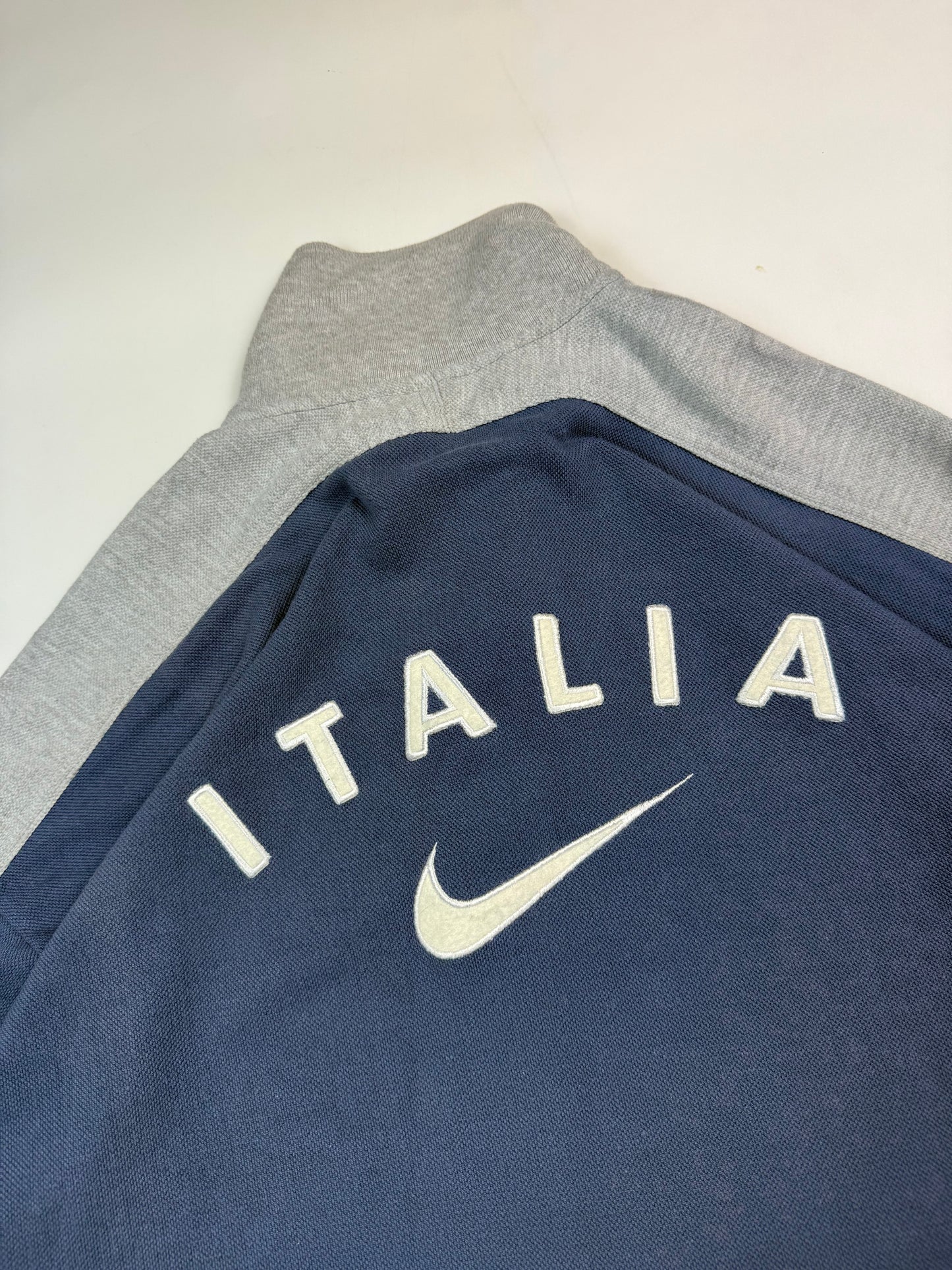 Vintage Italy 1996/97 Nike football quarter zip sweatshirt (XL)