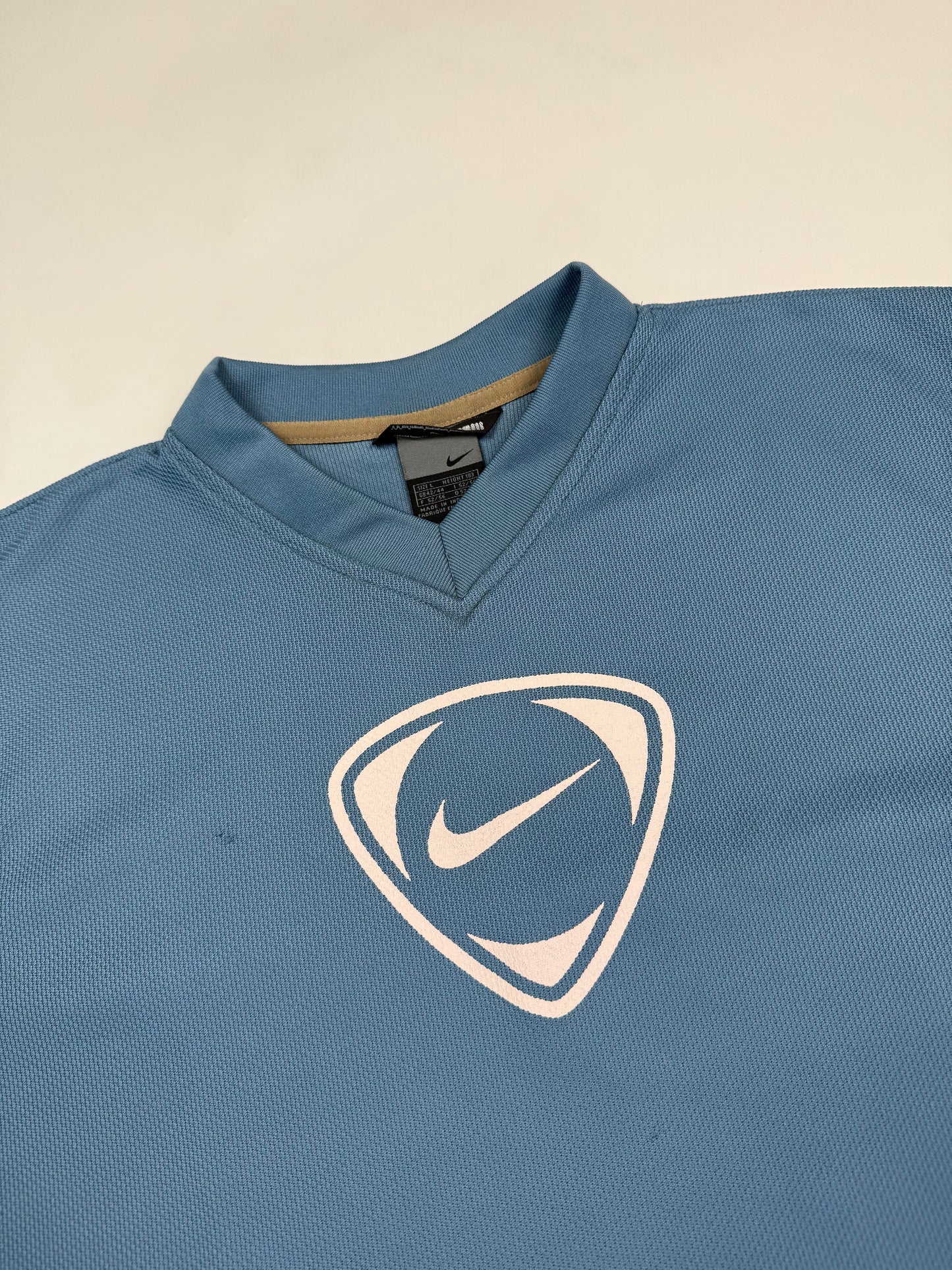 Vintage Nike football centre logo tee (L)
