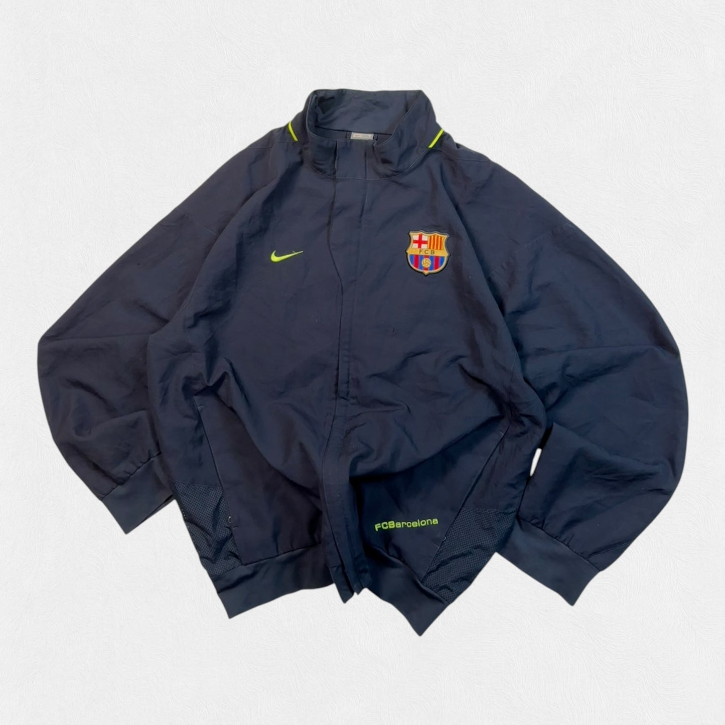 Vintage Barcelona 2007/08 Nike football track jacket (XXL)