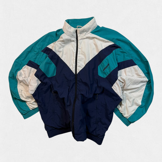 Vintage 90s Adidas originals colour block track jacket (L)
