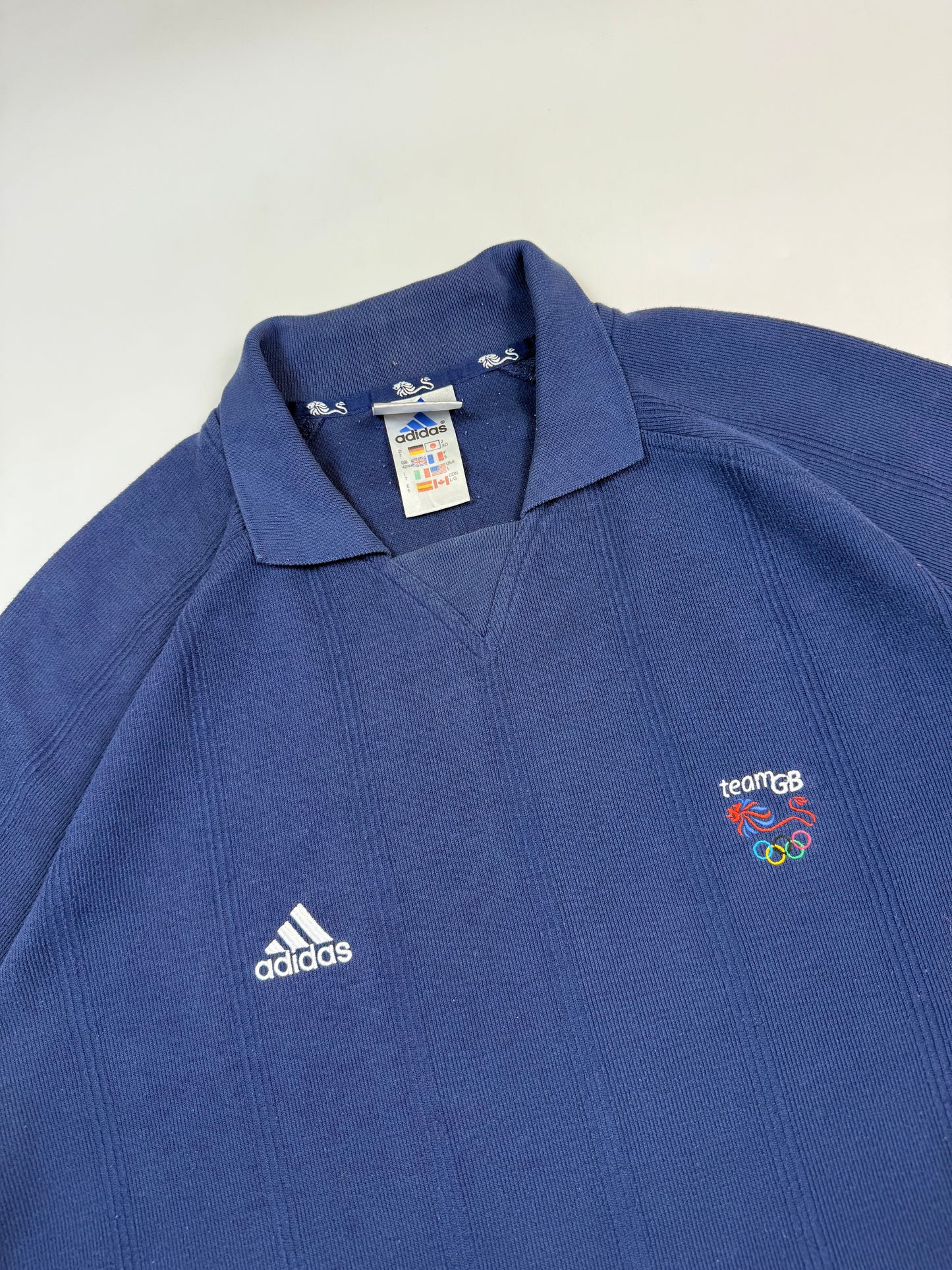 Vintage Great Britain Adidas olympic games polo shirt (L)