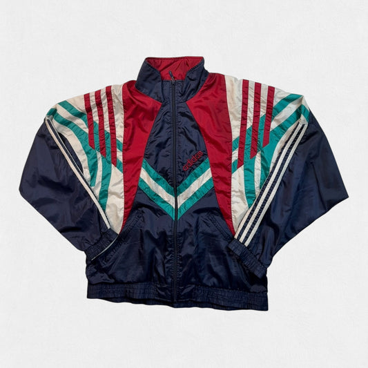 Vintage 90s Adidas Originals colour block track jacket (M)