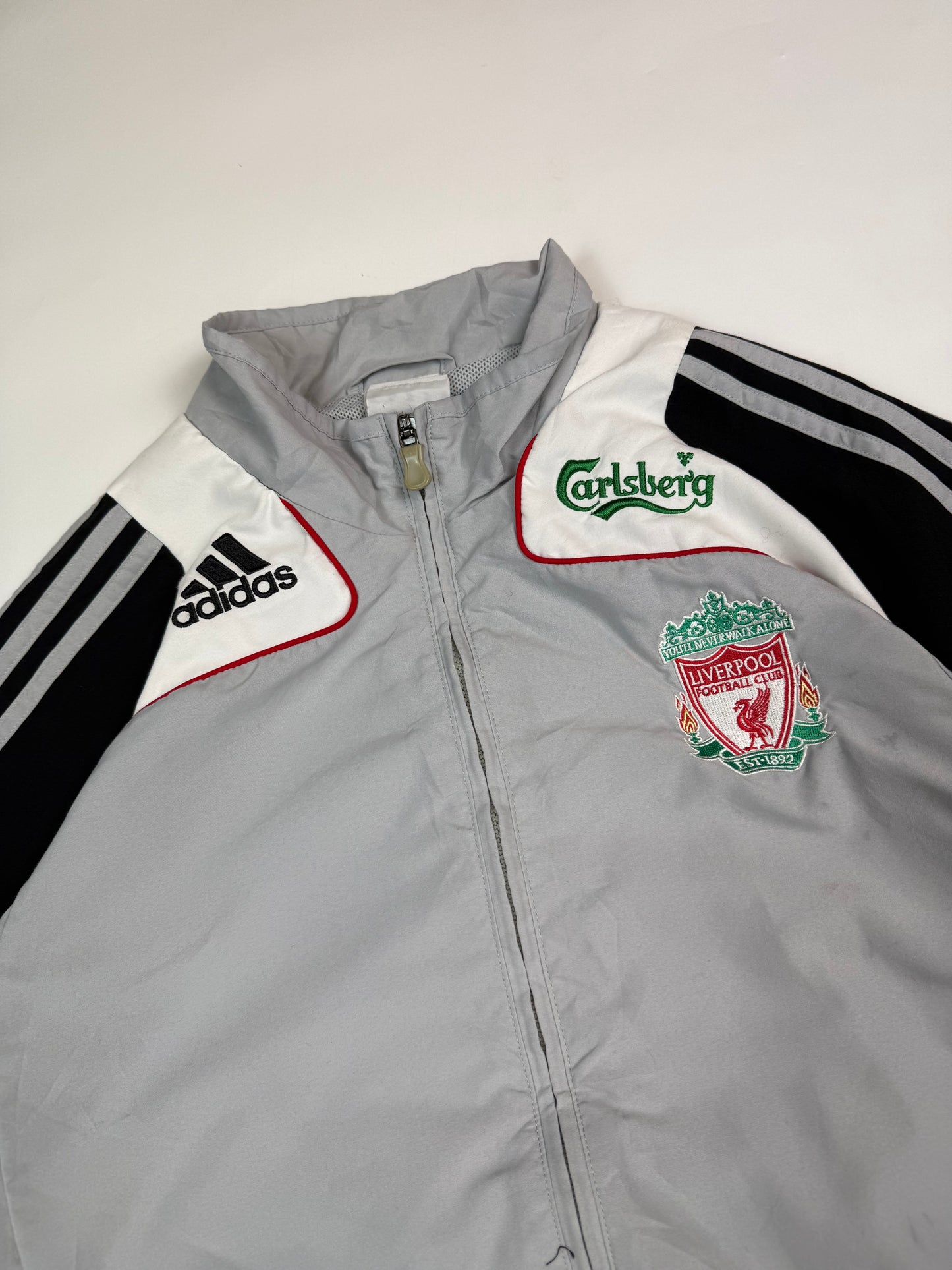 Vintage Liverpool 2007/08 Adidas football track jacket (L)