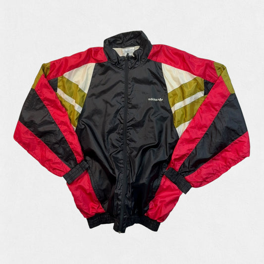 Vintage 90s Adidas originals colour block track jacket (L)