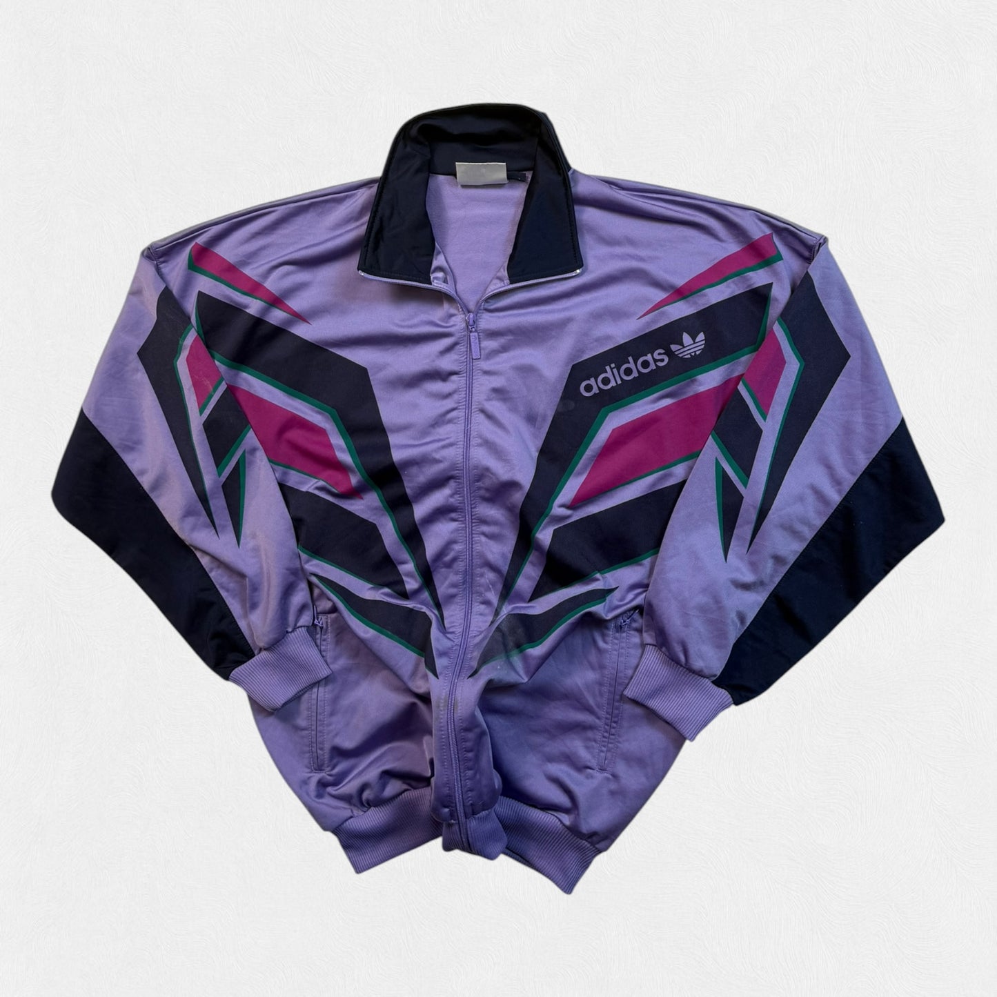 Vintage 90s adidas originals abstract track top (M)