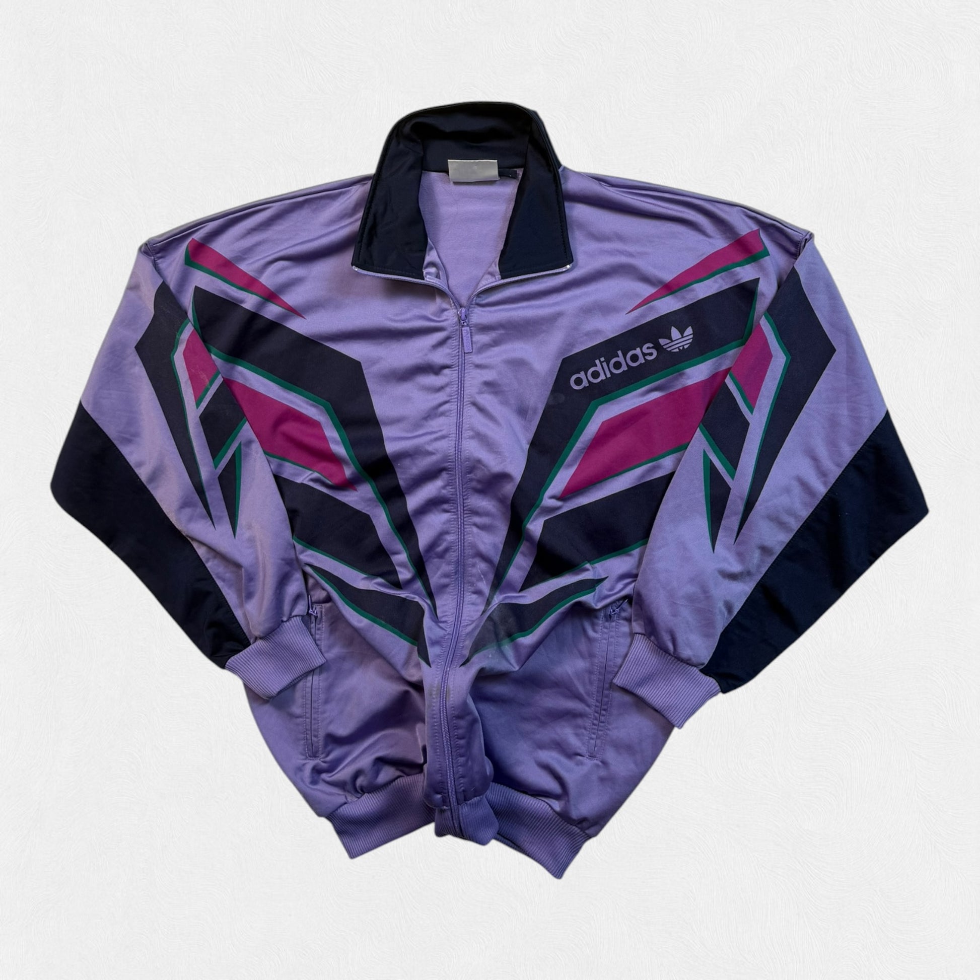 Vintage 90s adidas originals abstract track top (M)