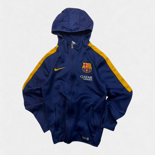 Barcelona 2015/16 Nike hooded track top (S)