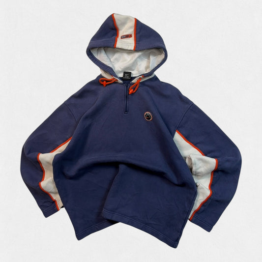 Vintage 90s Nike Basketball quarter zip hoodie (L)