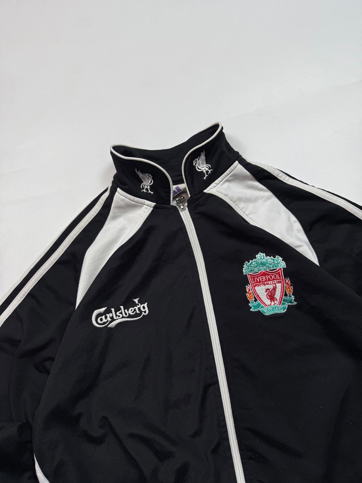 Vintage Liverpool 2007/08 Adidas football track top (S)