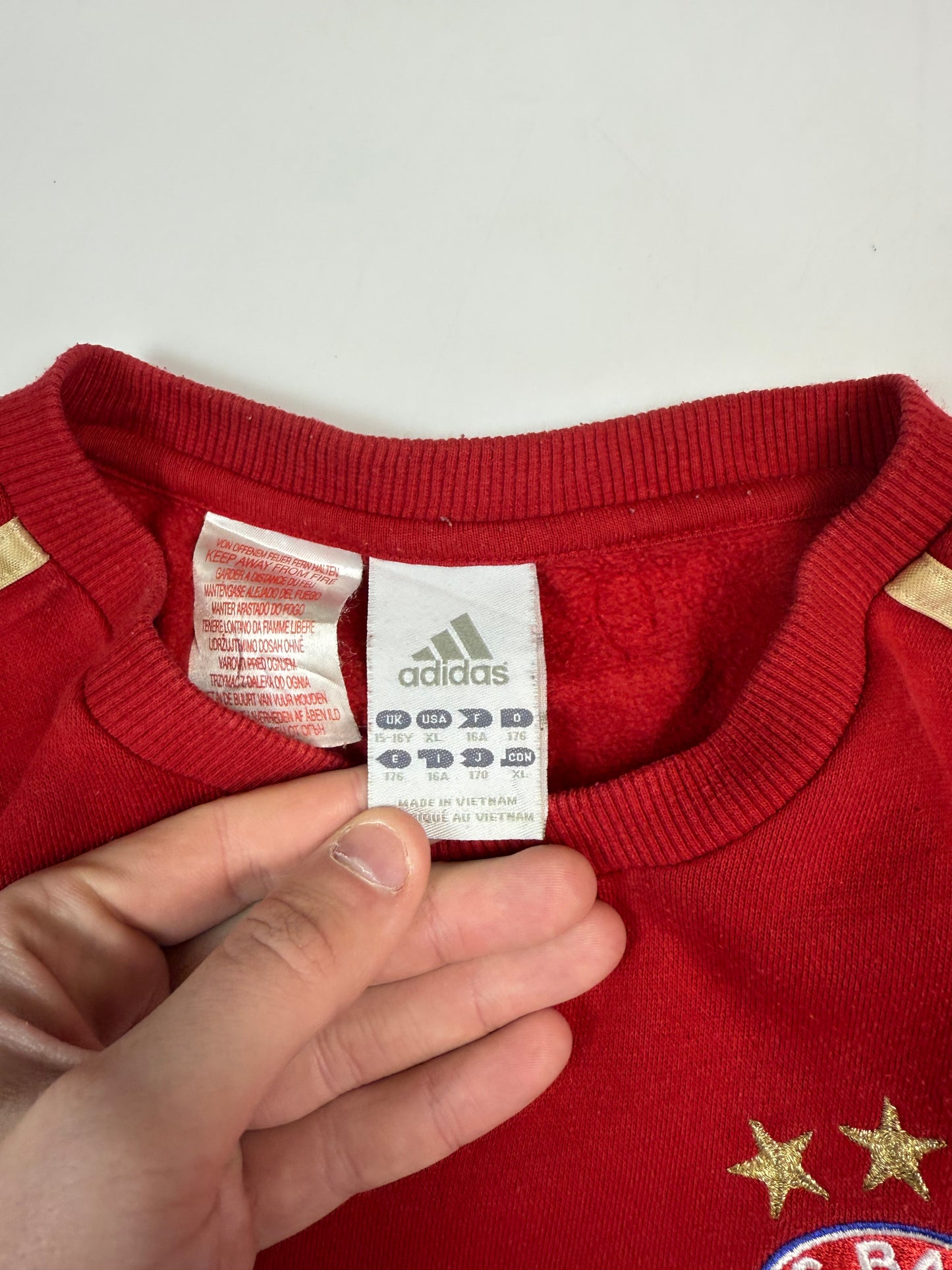 Bayern Munich 2010/11 Adidas football sweatshirt (S)